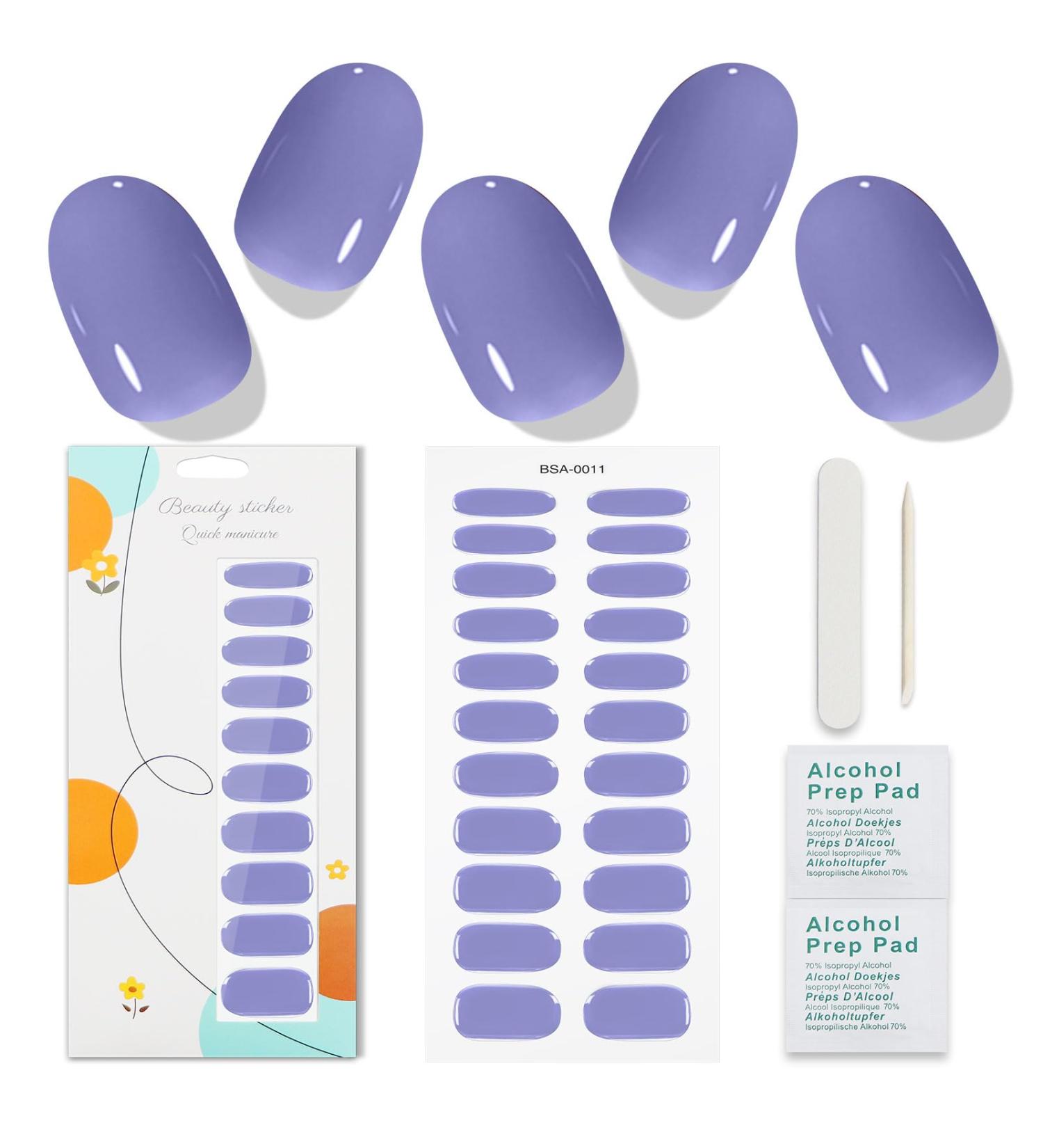 JMEOWIO Purple Nail Foil - Self-Adhesive Gel Nail Stickers for Stunning Nail Design Accessories - International Shipping Available - Buy Online on GoSupps.com