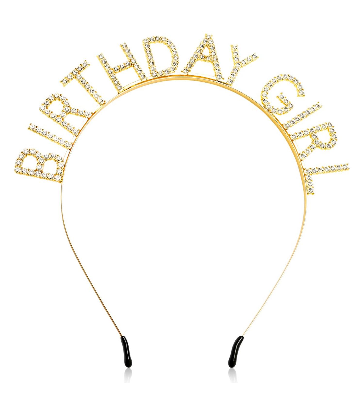 GLADFRESIT Birthday Girl Crowns Bling Rhinestone Birthday Headband Princess Tiara Birthday Decorations Accessories for Women Girls Party - Buy Online on GoSupps.com