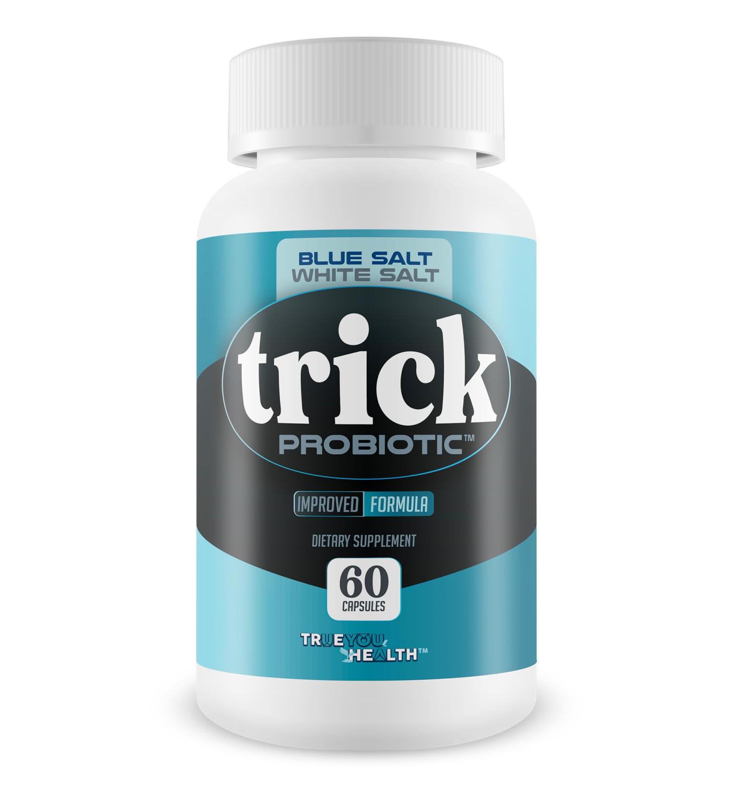 Blue Salt White Salt Trick Probiotic - Our Best Probiotics for Men - Promote Heathy Microbiome - Gut Health Once Daily Men's Probiotic - 40 Billion Mens Prostate Probiotics - Buy Online on GoSupps.com