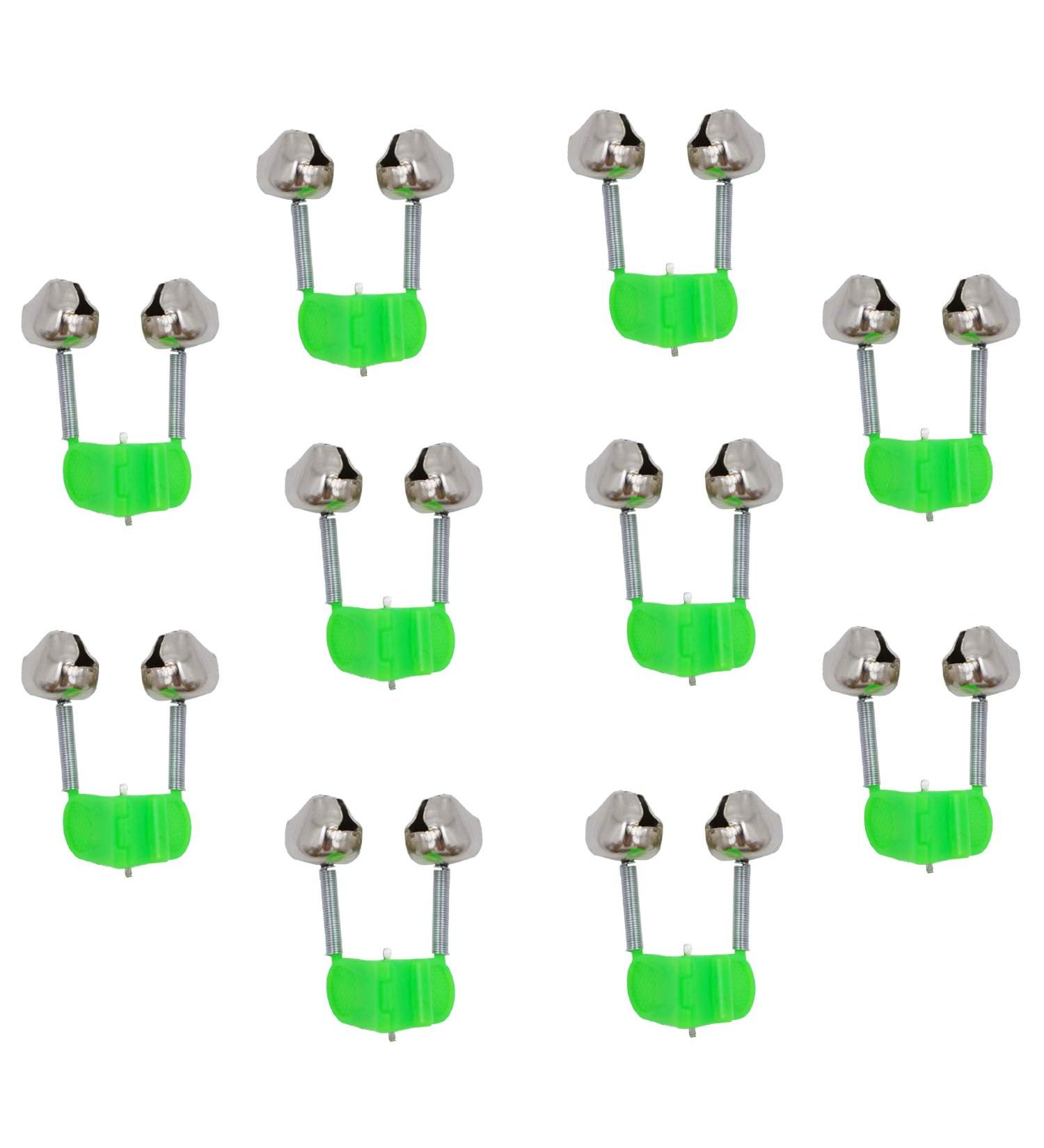 10 Pack Rod Tip Clamp Fishing Rod Bells Dual Alert Fishing Ring Alarm Clip - Buy Online on GoSupps.com