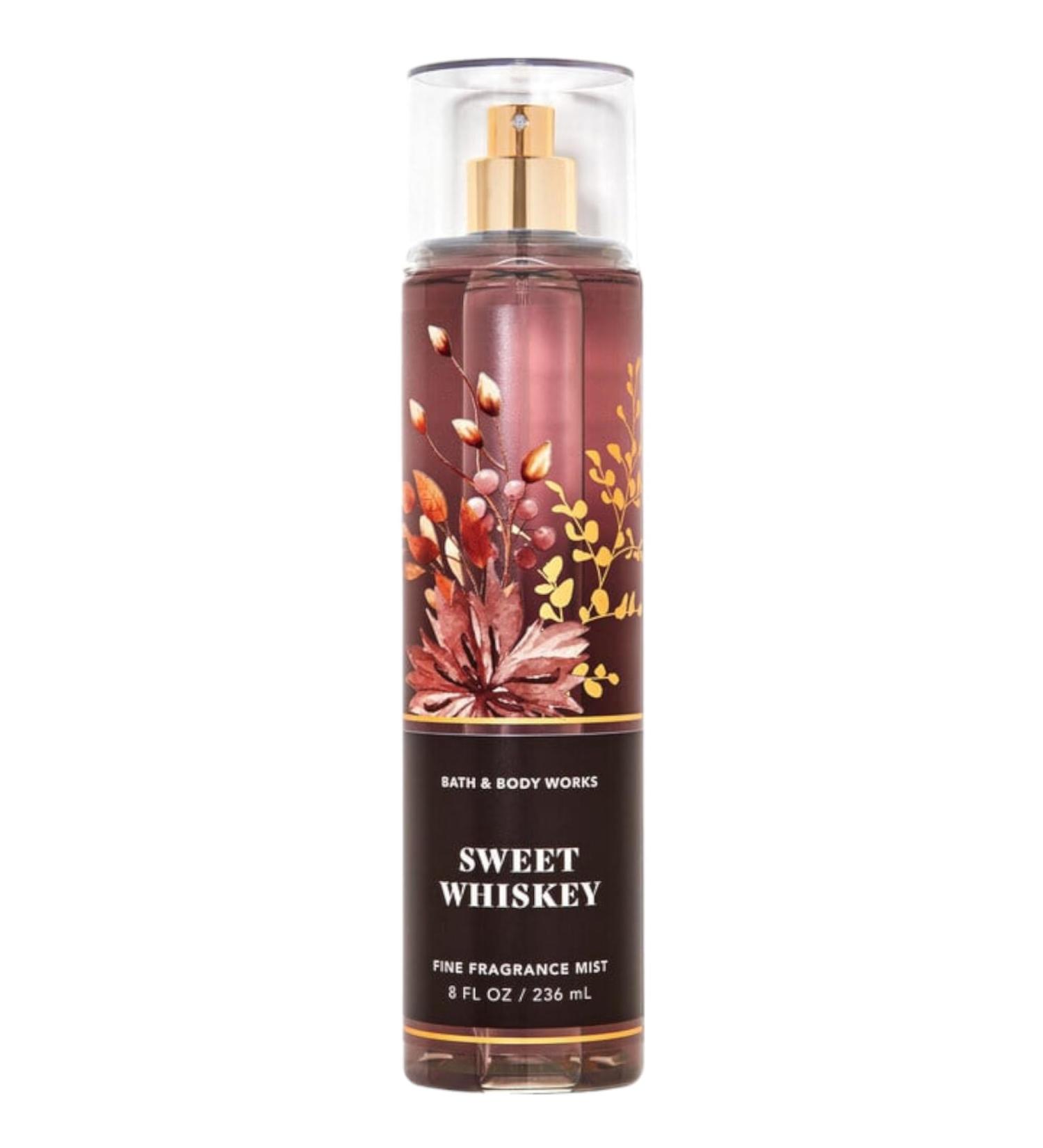 Bath & Body Works Fine Fragrance Body Spray Mist 8 oz (Sweet Whiskey) Sweet Whiskey 8 Fl Oz (Pack of 1)