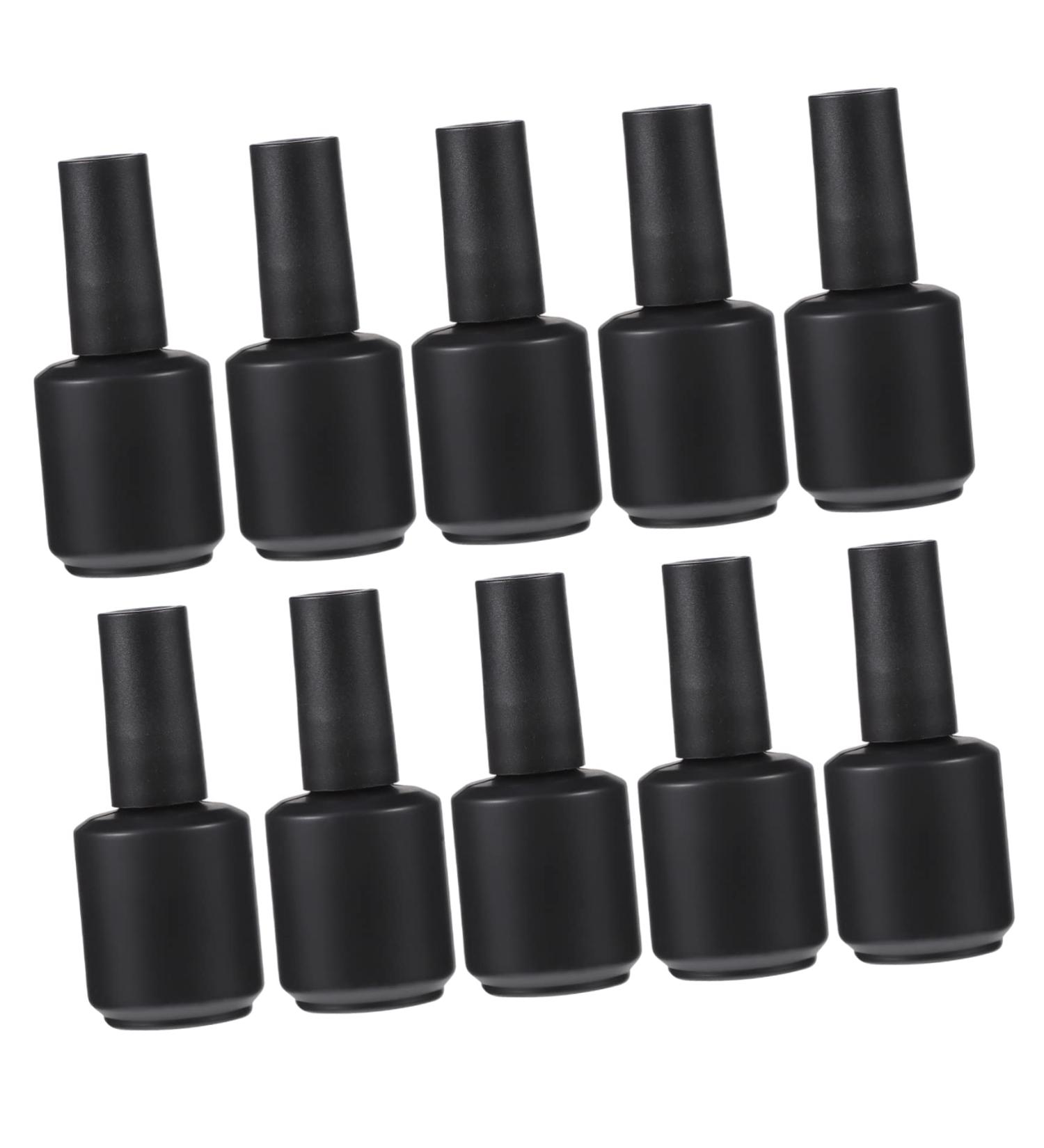 FRCOLOR Set of 10 Refillable 15ml Glass Nail Polish Bottles for Gel Smoothing Brush for Travel - Buy Online on GoSupps.com