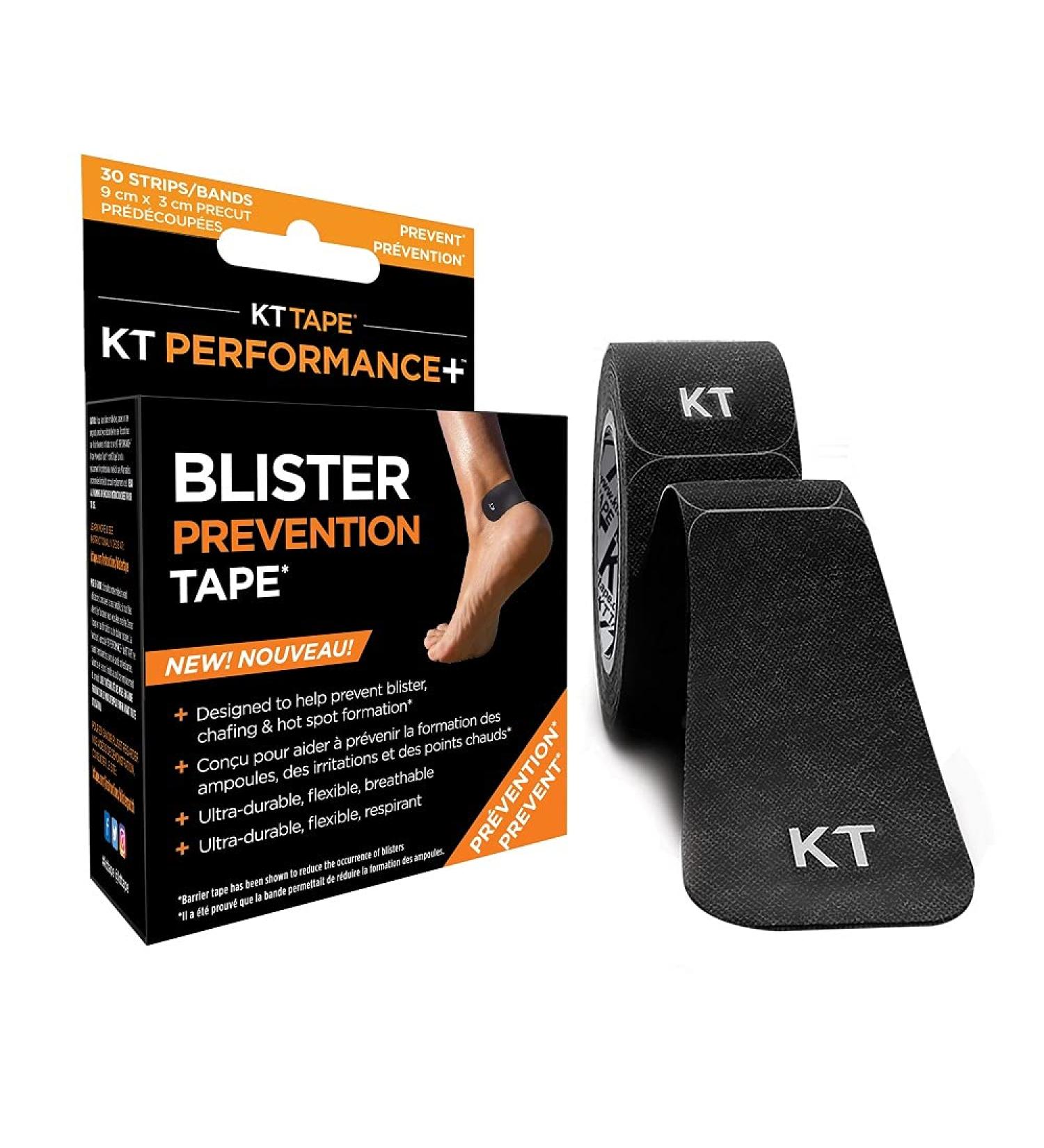 KT Tape Blister Prevention Tape Black Precut 9 cm