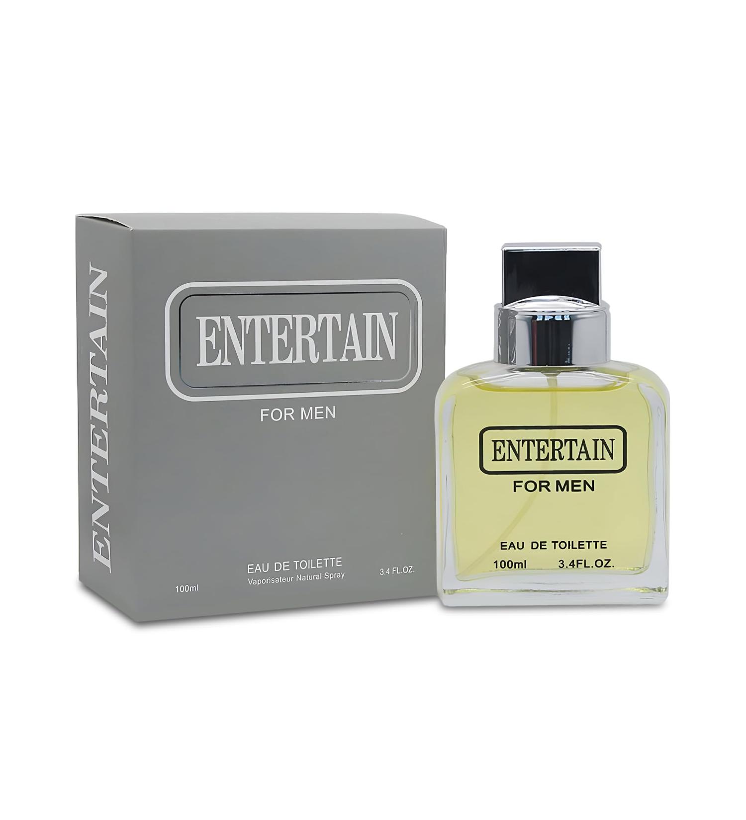 Entertain Men's Perfume Dynamic & Charismatic Fragrance with Fresh Citrus Spicy Accents and Woody Notes Eau de Toilette 100ML for All Skin Entertain 3.4 Fl Oz (Pack of 2) - Buy Online on GoSupps.com