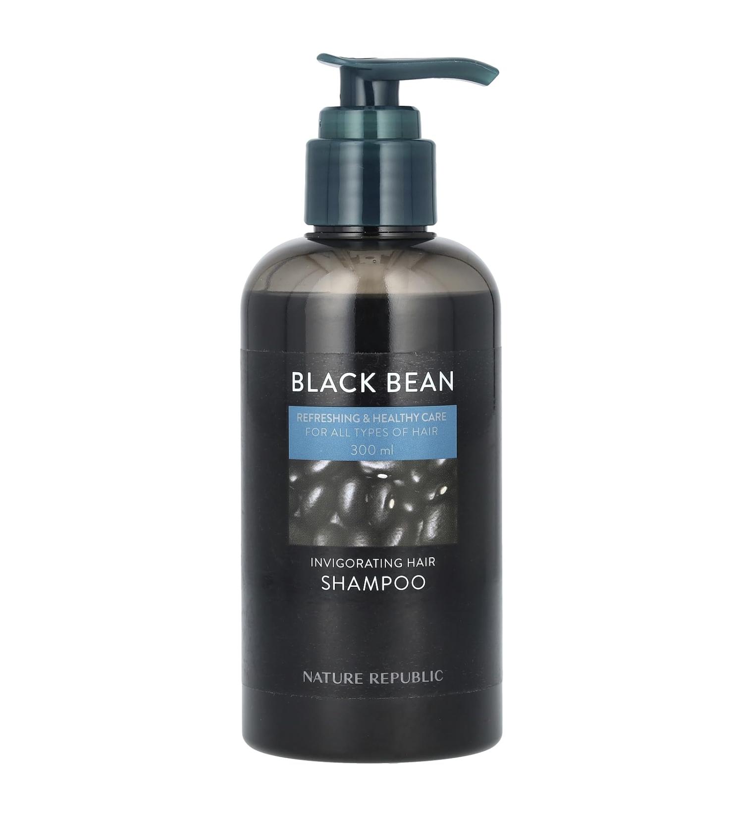 Nature Republic Black Bean Invigorating Hair Shampoo for All Types of Hair 10.14 fl oz (300 ml)