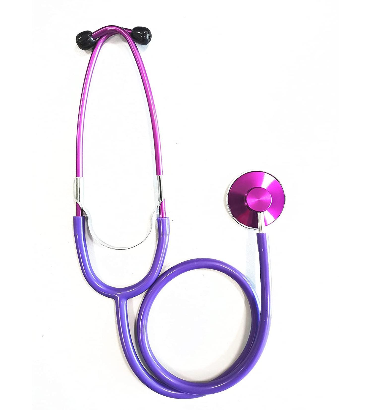 Single Head Stethoscope for Students Nurse Doctor Vet Light Weight (Purple)