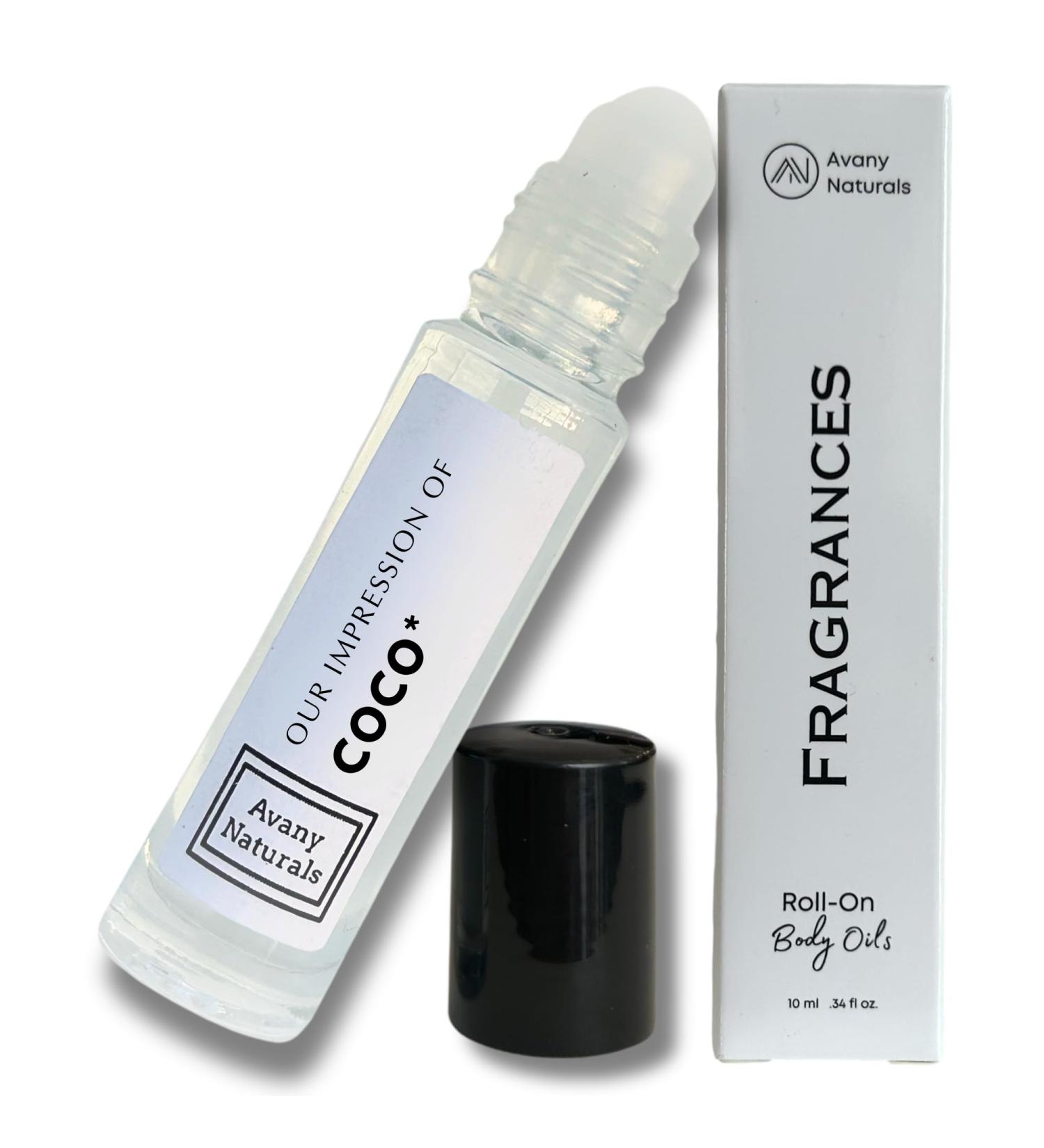 Scented Body Oils for Women - Roll On Fragrance Samples Small Travel Size Perfume Vacation Essentials & Purse Accessories 10 ml Bottle (CocoChanel Inspired) - Buy Online on GoSupps.com
