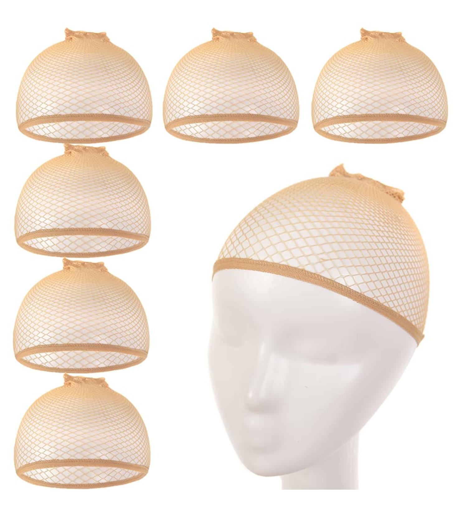 Nude Mesh Wig Cap Set - 6 Pcs Nylon Hair Net for Women's Wigs - Buy Online on GoSupps.com
