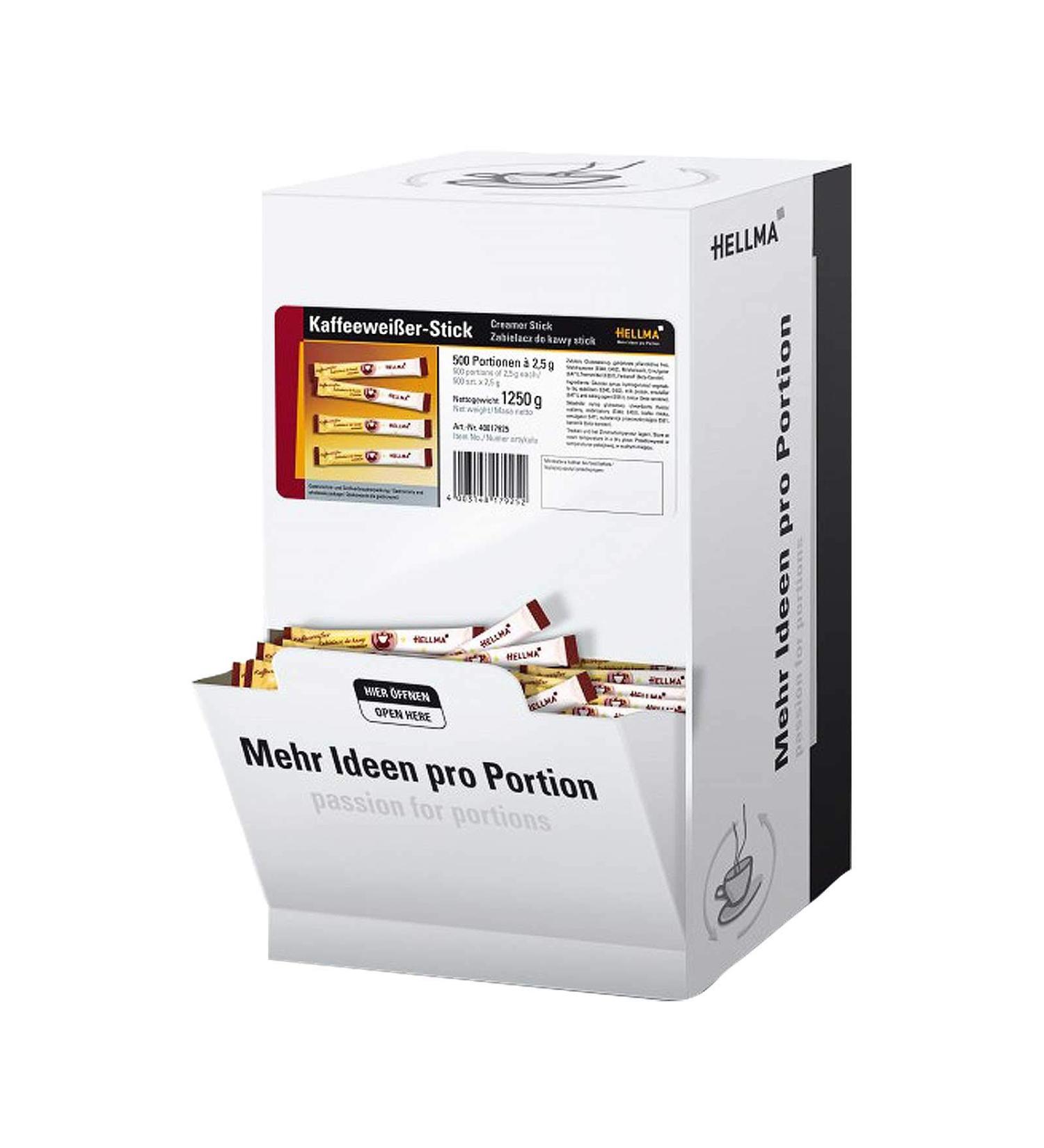 Hellma Coffee Whitener Sticks - 500 x 2.5g | Creamy Convenient International Shipping - Buy Online on GoSupps.com