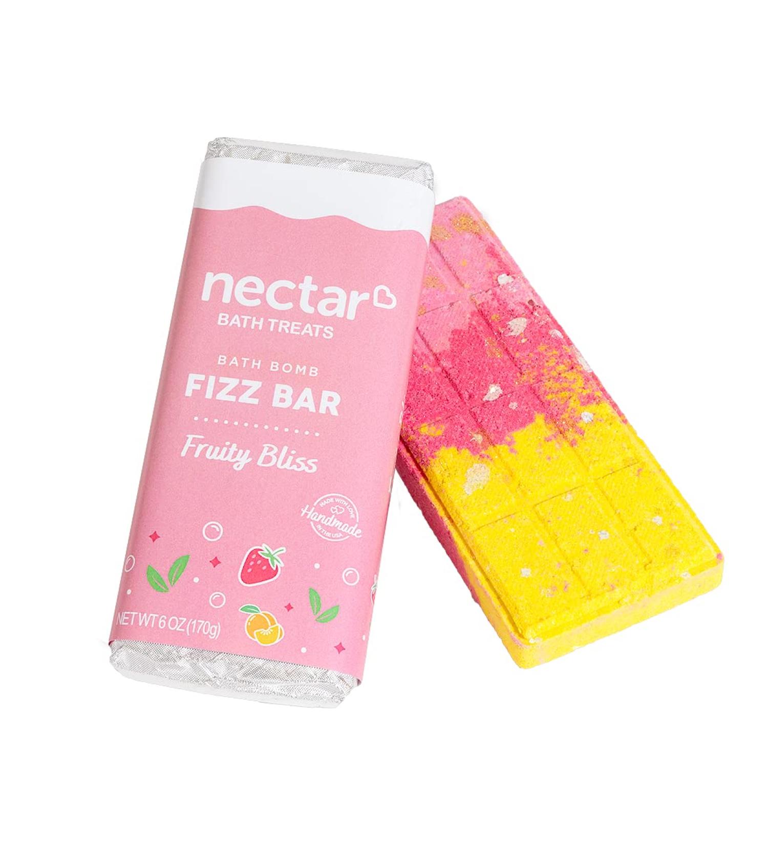 Handmade Cotton Candy Bath Bomb Bar for Stress Relief | Epsom Salt, Sweet Almond Oil | Kids & Women | Mother's Day, Valentine's Day, Christmas | Pack of 2 - Buy Online on GoSupps.com