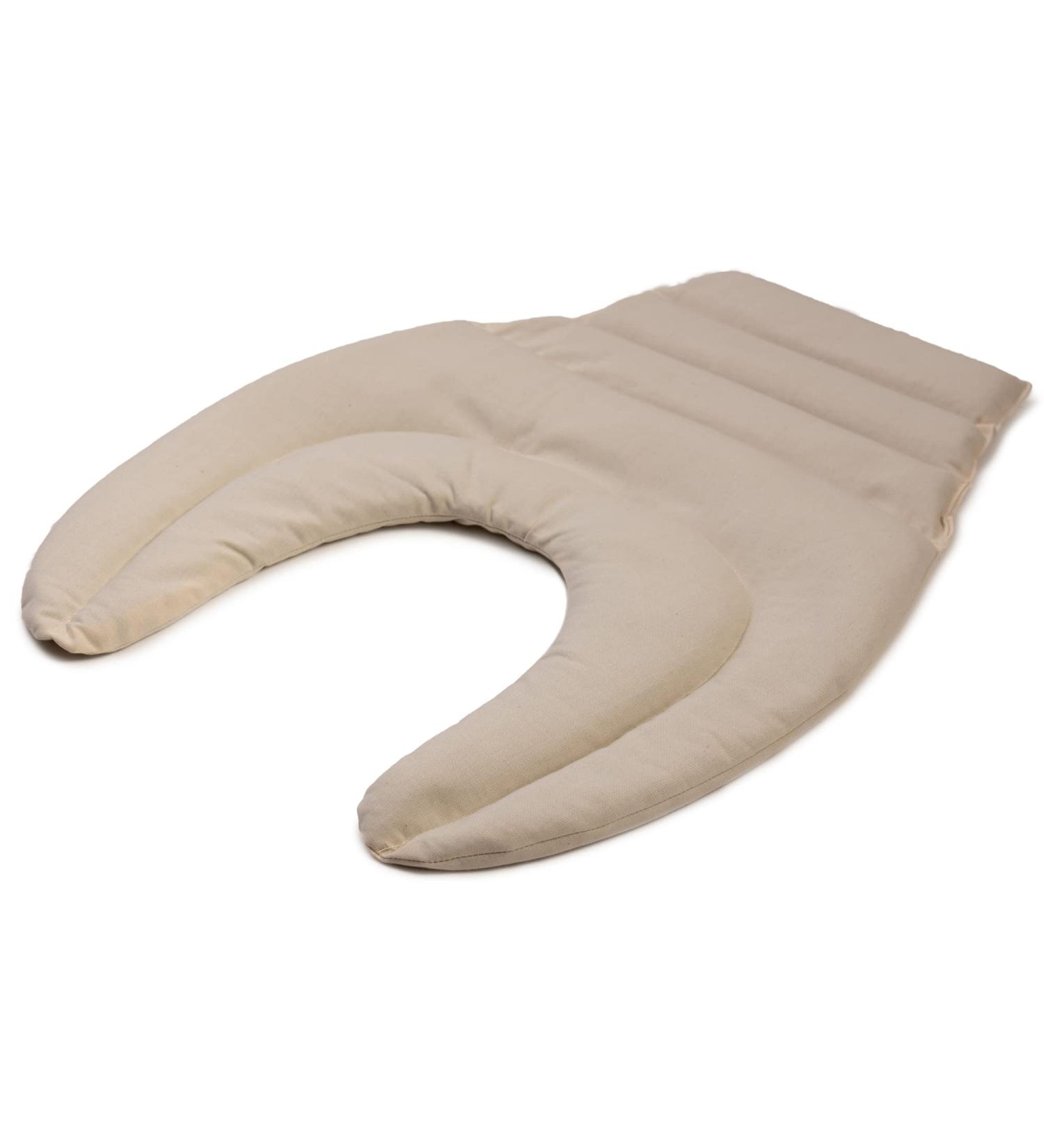 Neck Pillow with Back Support - Raw White Grape Seed Pillow & Heat Pad for Ultimate Comfort - Buy Online on GoSupps.com