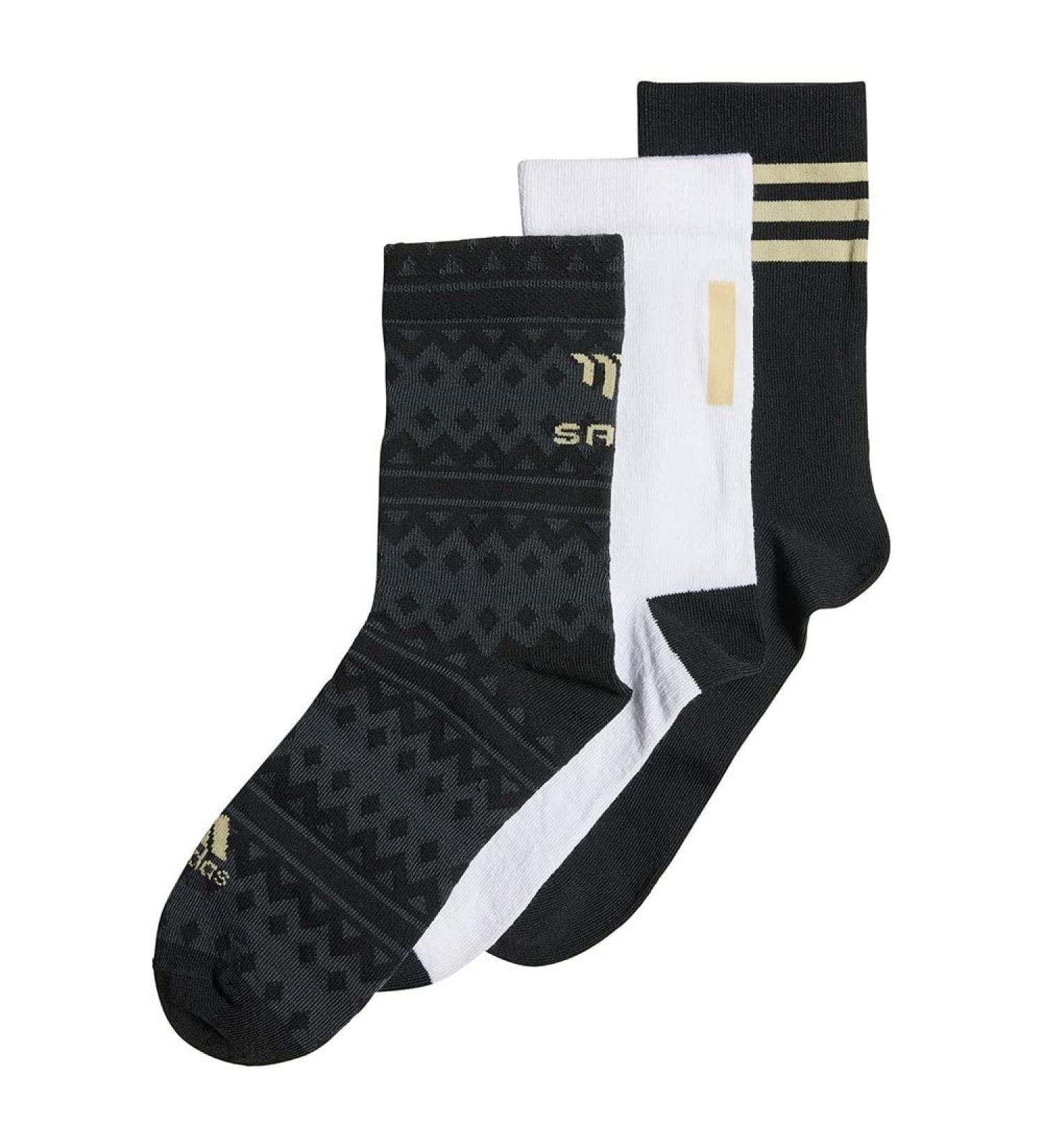 Shop adidas Unisex Kids Mo Salah Socks | Perfect for Ages 7 - Multicolor/White/Black - International Shipping Available - Buy Online on GoSupps.com