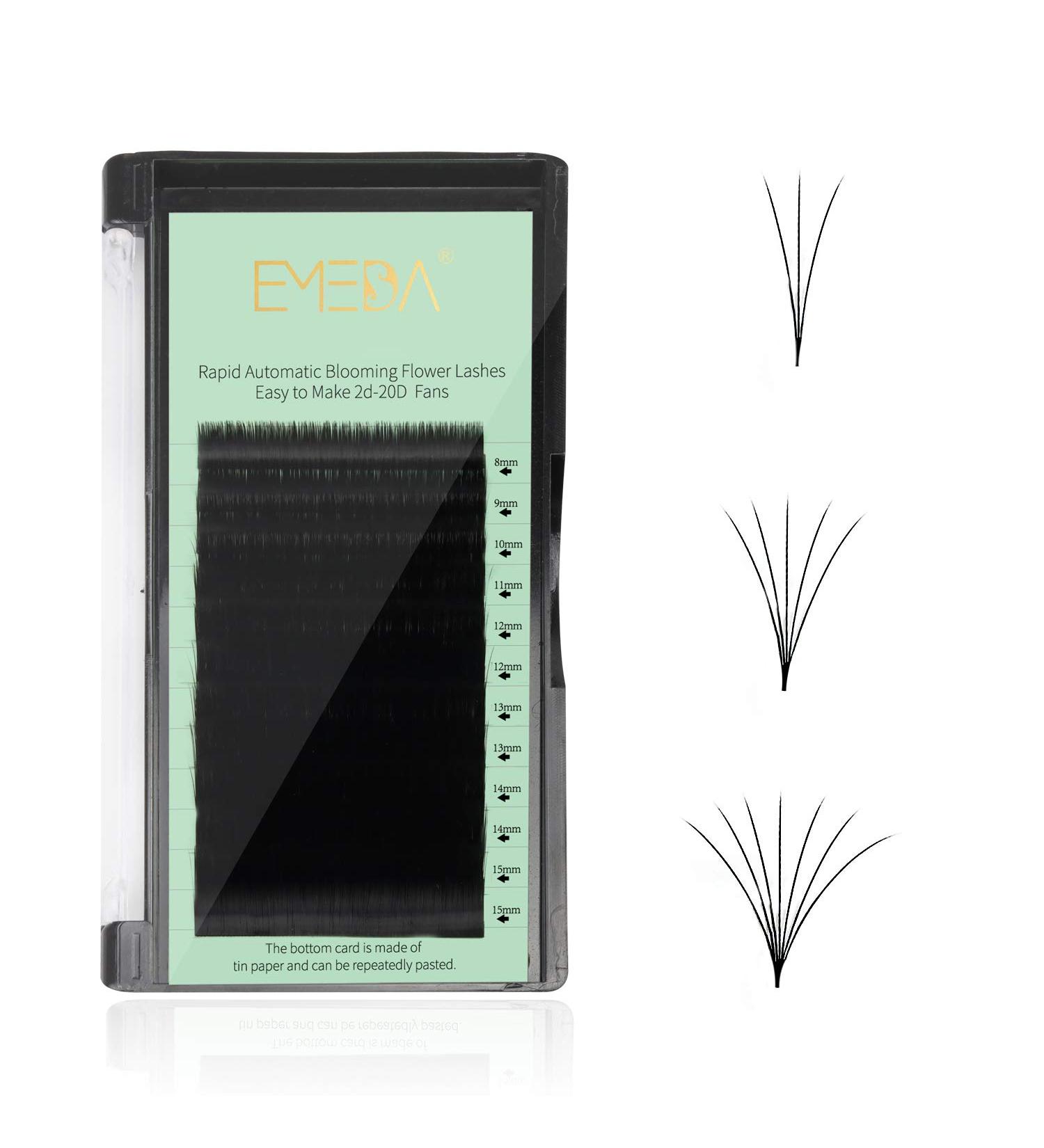 Shop Volume Eyelash Extensions - Auto Self Fanning 4D 5D 10D Russian Fan Cluster D Curl 0.05 Mixed Lengths (8-15mm) | Fast Shipping Worldwide - Buy Online on GoSupps.com