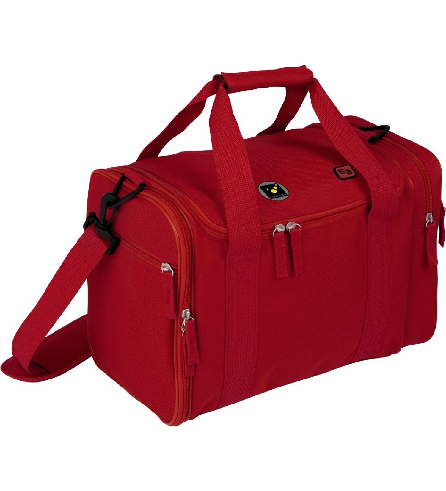 EB Jumbles Red Multifunctional Pocket Care Bag - First Aid Bag with Big Compartment 2 Outside Pockets Hand Loops & Removable Shoulder Strap - Ideal for Nursing Services - Buy Online on GoSupps.com