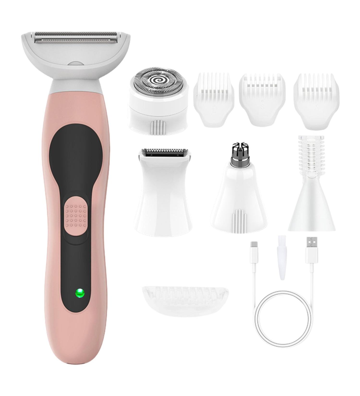 TQUXNGA Multiuntional Women Shaver and Trimmer Set Hair Removal Device Facial Removers ABS Texture for Eyebrows and Nose Hair Use - Buy Online on GoSupps.com