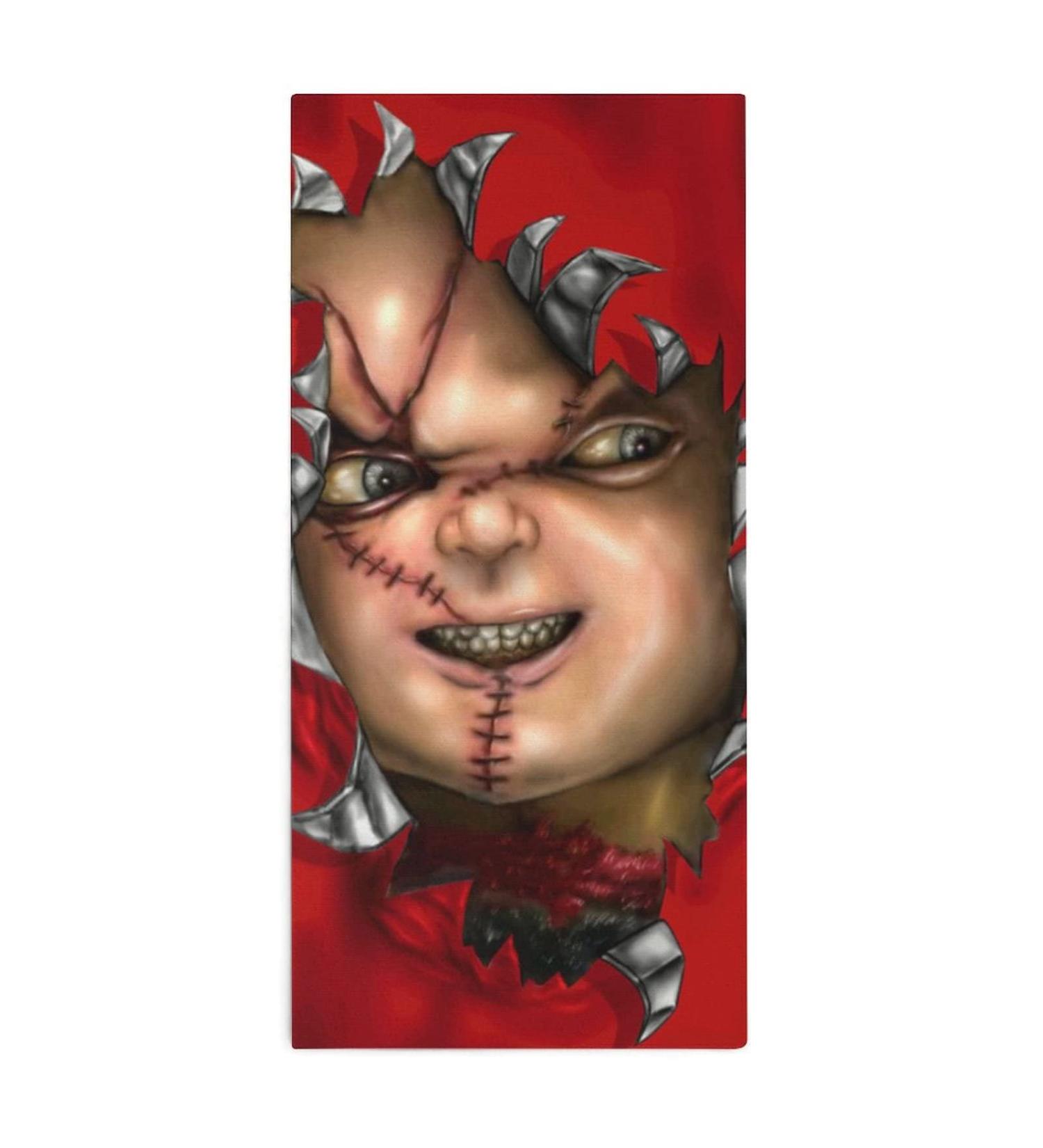 Chucky Horror Microfiber Washcloth Towel 28.7 x 13.8 Inches - Soft & Absorbent - Buy Online on GoSupps.com