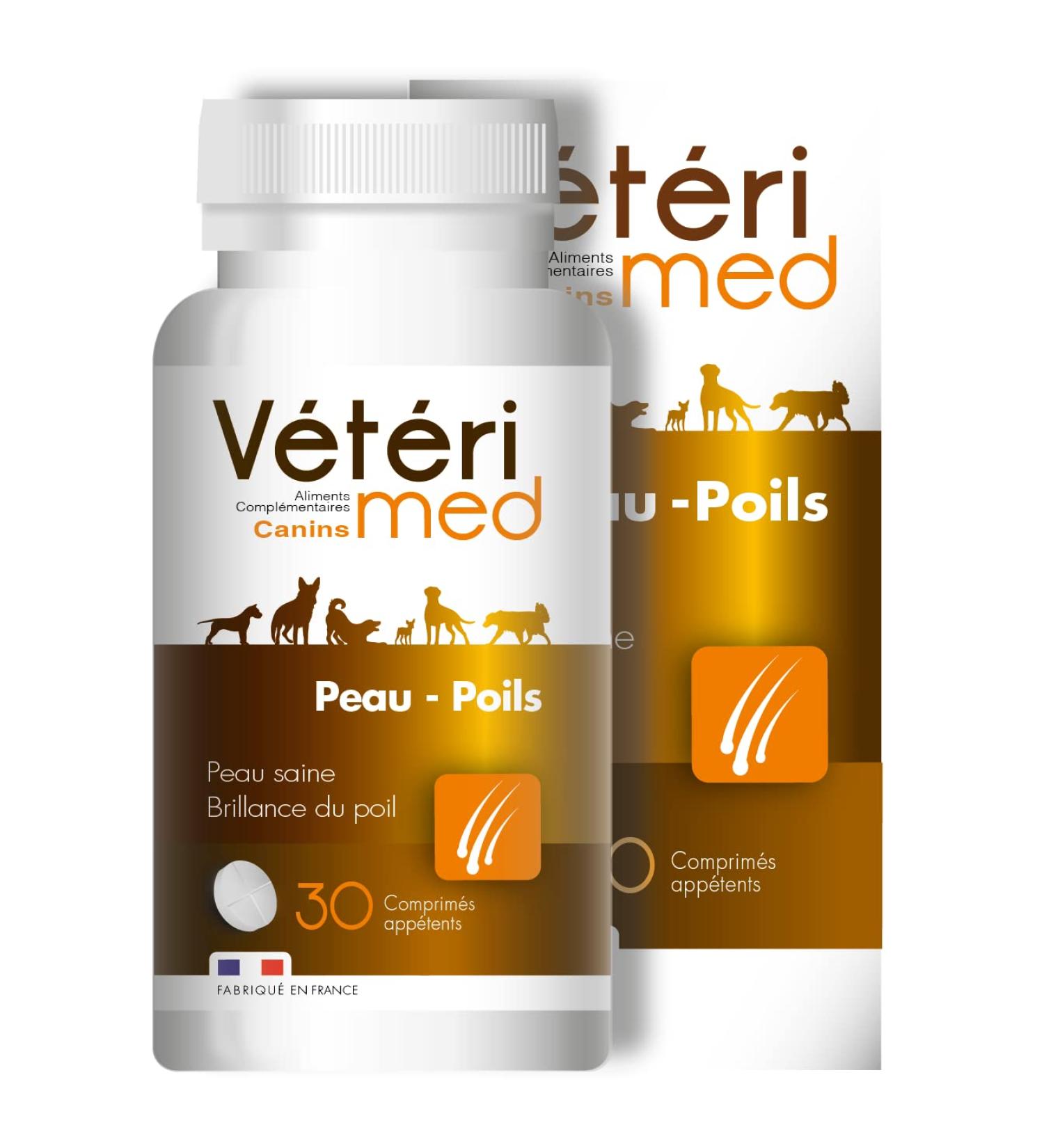 V t rimed Skin Hair for Dogs French manufacture 30 appetizing tablets - Buy Online on GoSupps.com