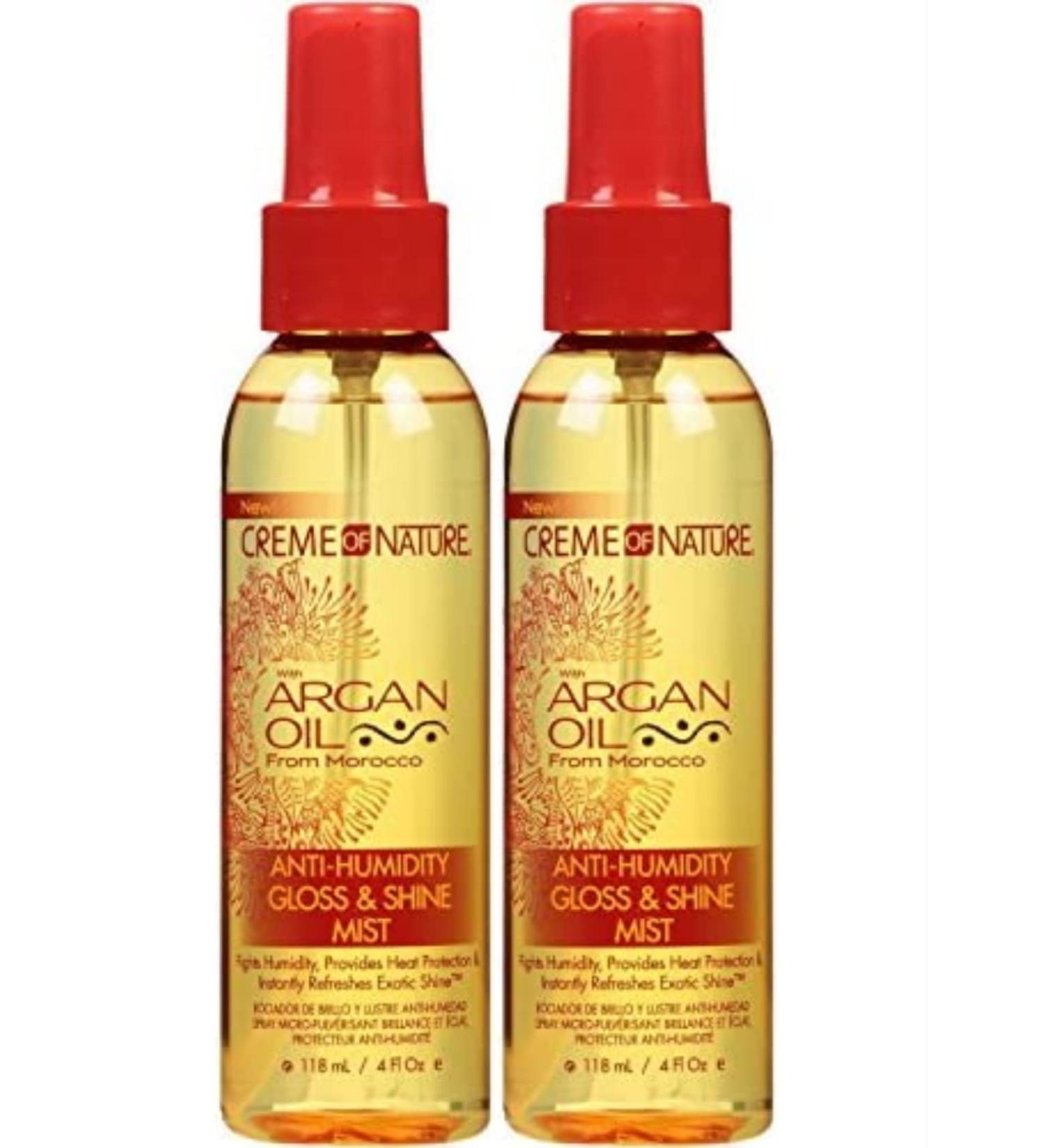 Cream of Nature Argan Oil Anti-Humid. Gloss&Shine Mist 118 ml 2 Pieces - Buy Online on GoSupps.com