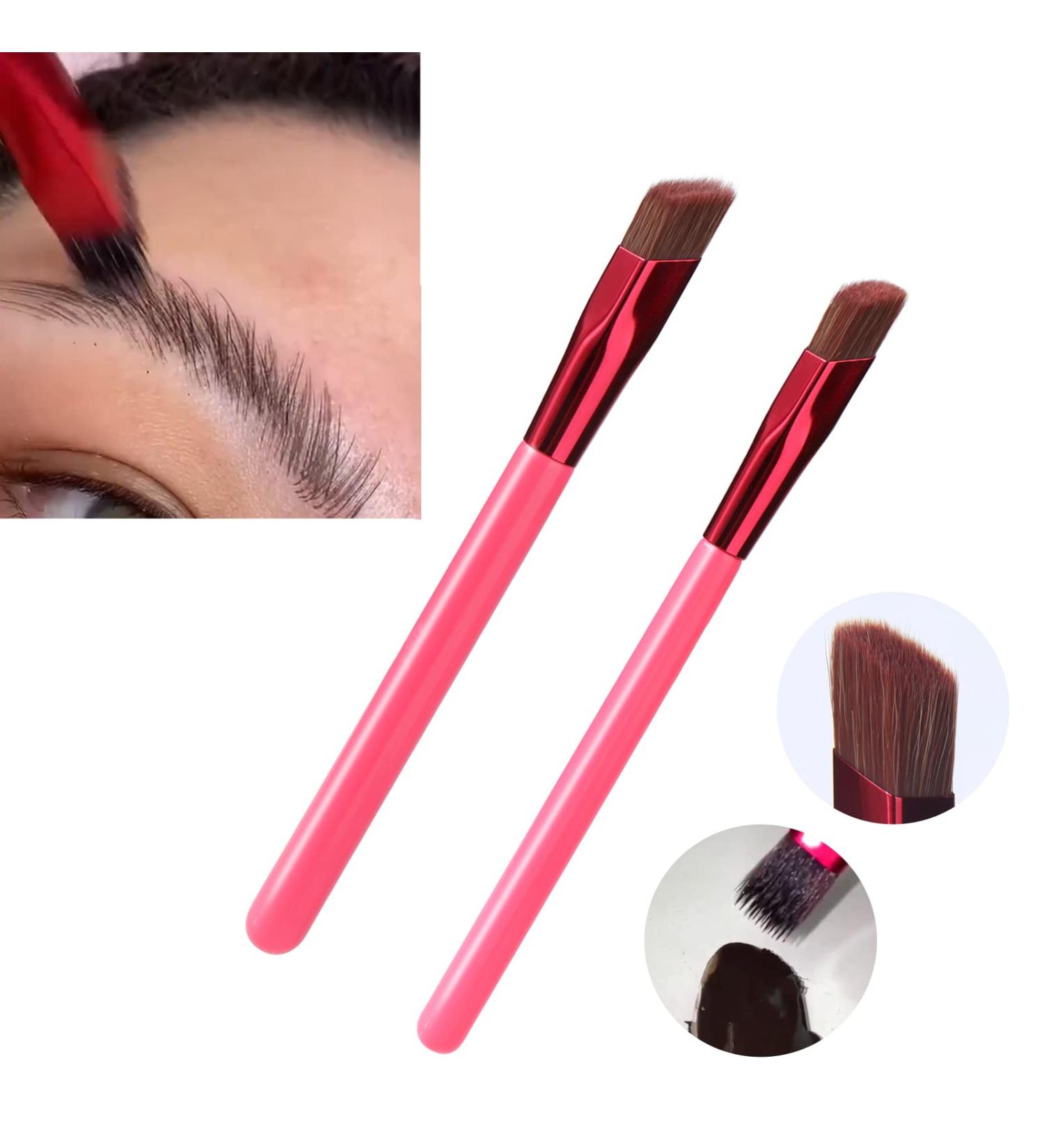 Multi Function Eyebrow Brush Set - Professional Brow Brushes for Makeup and Hairline, Angled Design for Precise Application (2 PCS) - Buy Online on GoSupps.com