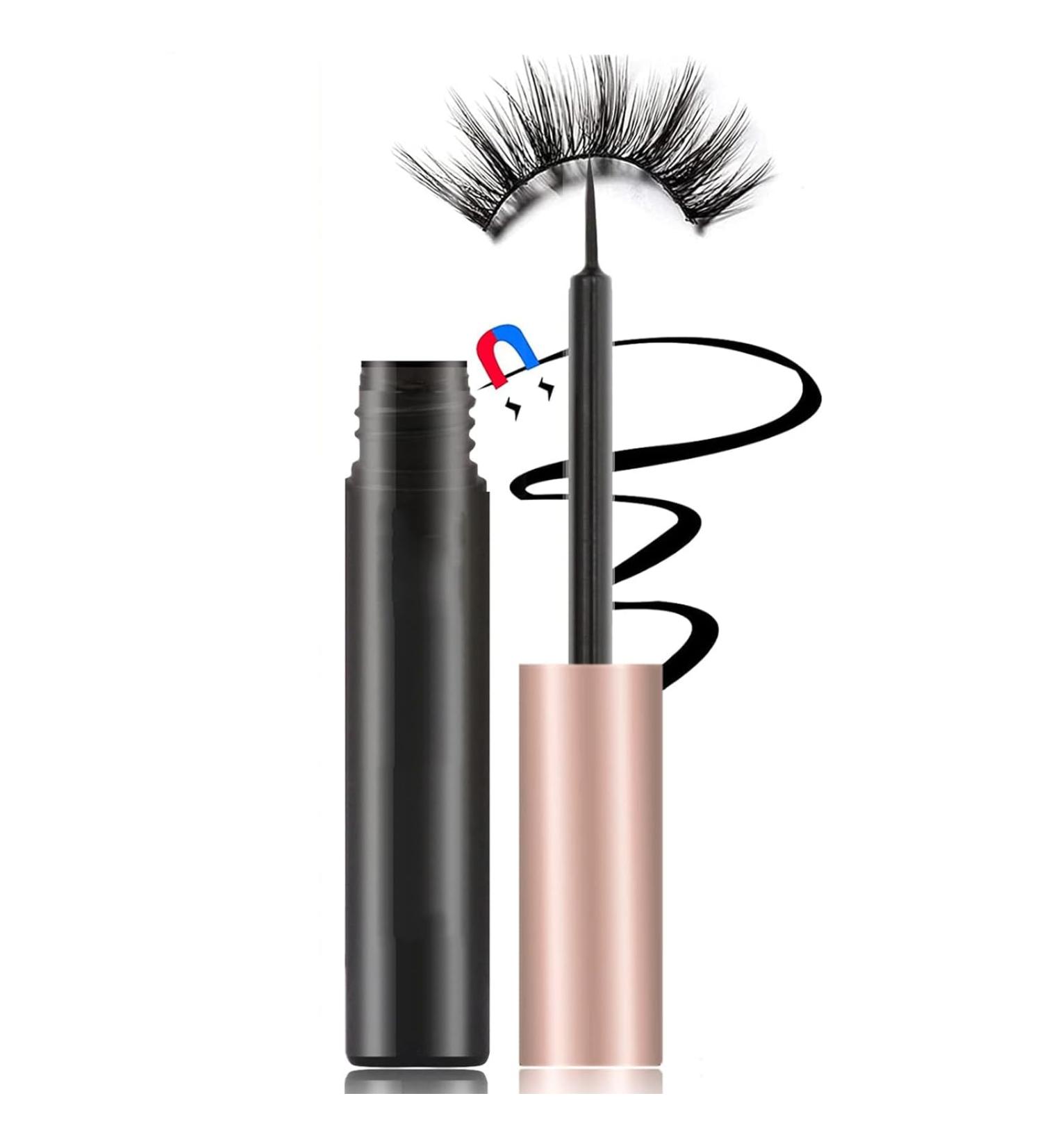 Buy Magnetic Eyeliner for Magnetic Eyelashes - Waterproof Smudge Proof Quick-Drying Liquid Black Liner for All-Day Hold | International Shipping Available - Buy Online on GoSupps.com