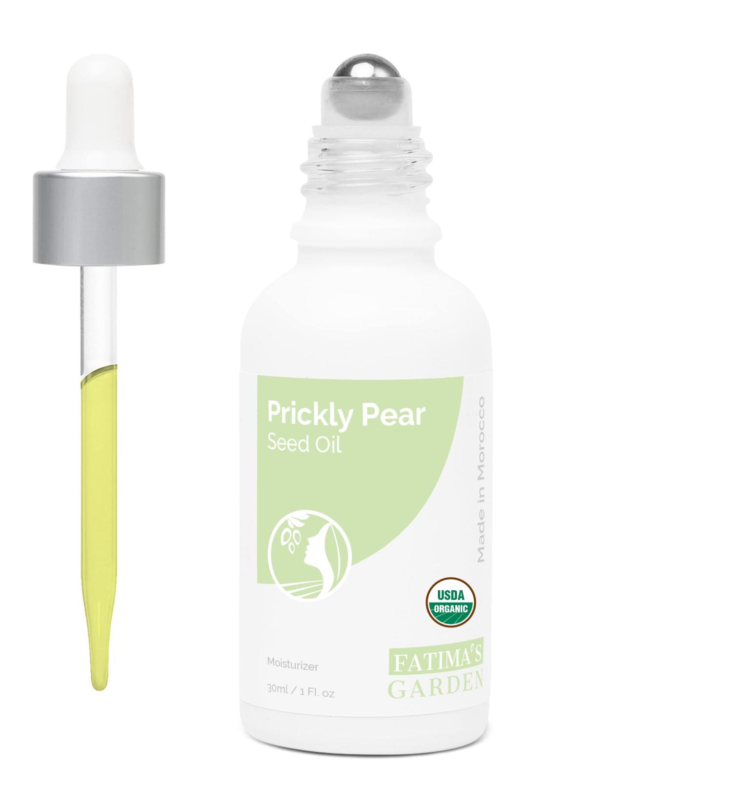 Fatima's Garden Prickly Pear Seed Oil USDA Ecocert Certified Organic Moroccan Anti-aging Moisturizer for Face, Hair, Skin & Nails 1 Fl Oz - Buy Online on GoSupps.com