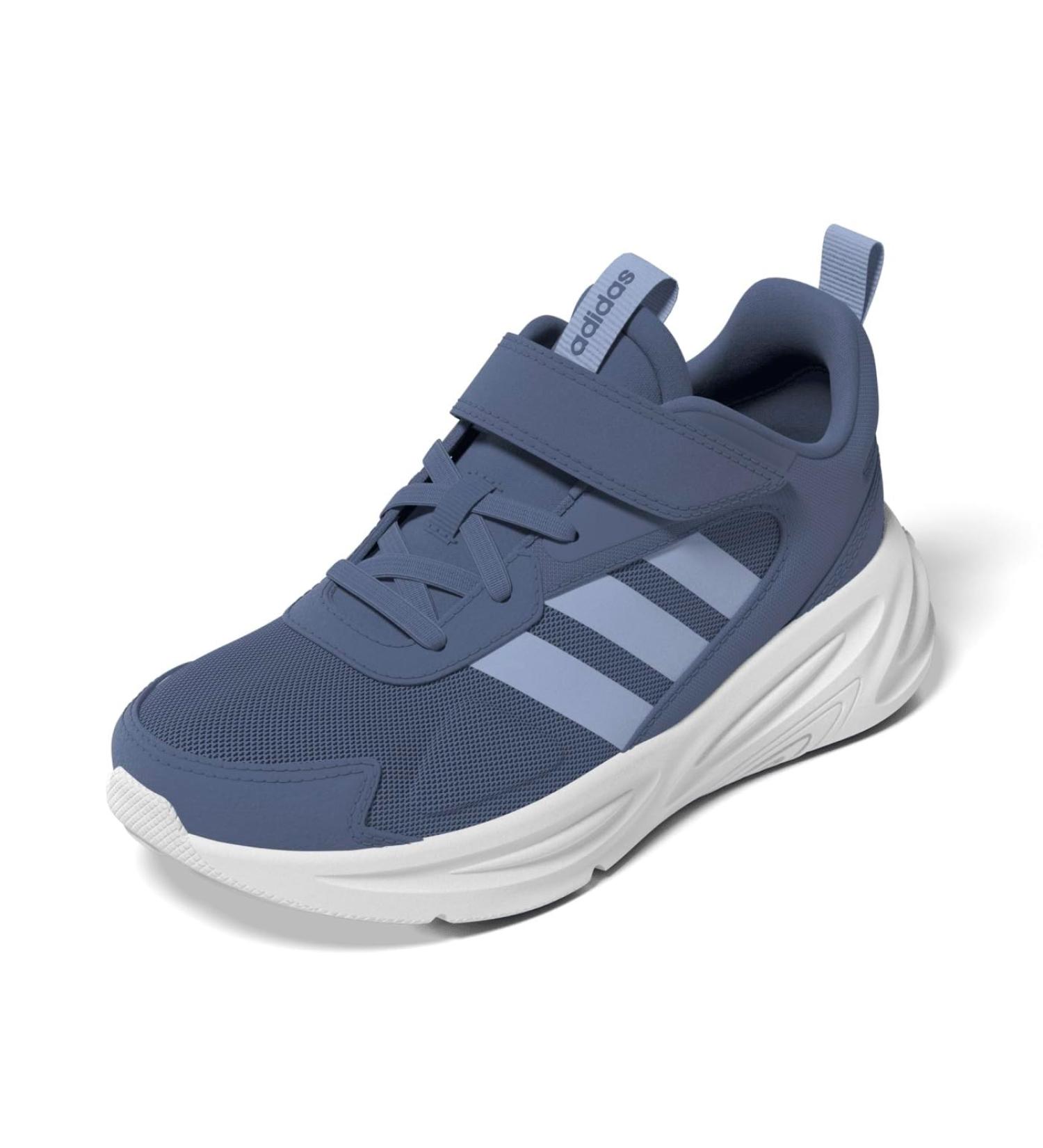 Buy adidas Unisex Kids' Ozelle Running Sneakers - Elastic Lace with Top Strap - 34 EU Crew Blue & White - Buy Online on GoSupps.com
