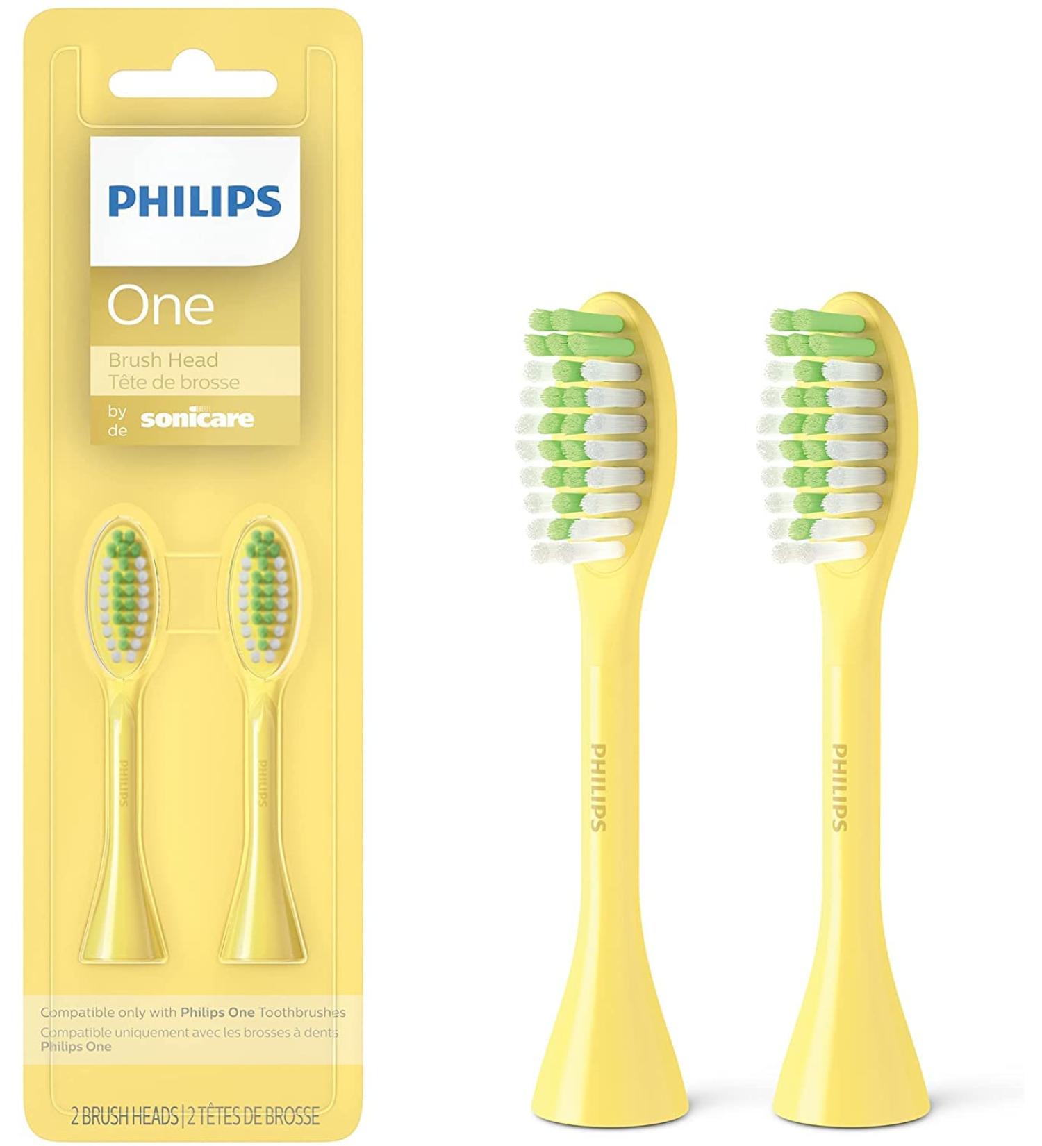 Philips One by Sonicare Mango Brush Heads BH102202 - 2 Pack Replacement - Buy Online on GoSupps.com