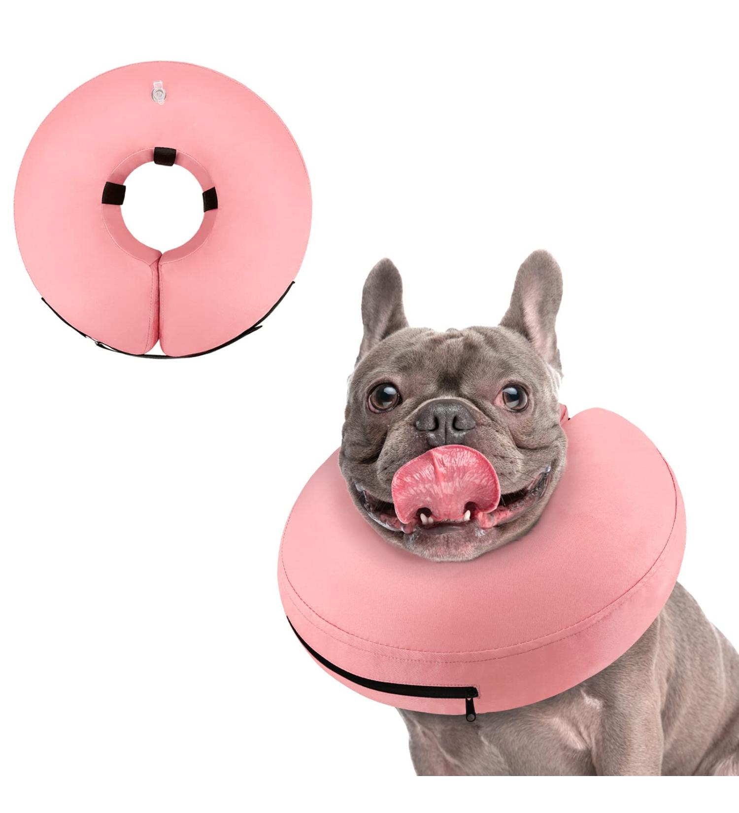Supet Rewrise Dog Inflatable Collar - Soft Leak Protection for Post-Op Dogs - Pink XXL (Neck 45.6-58.4 cm) - International Shipping Available - Buy Online on GoSupps.com