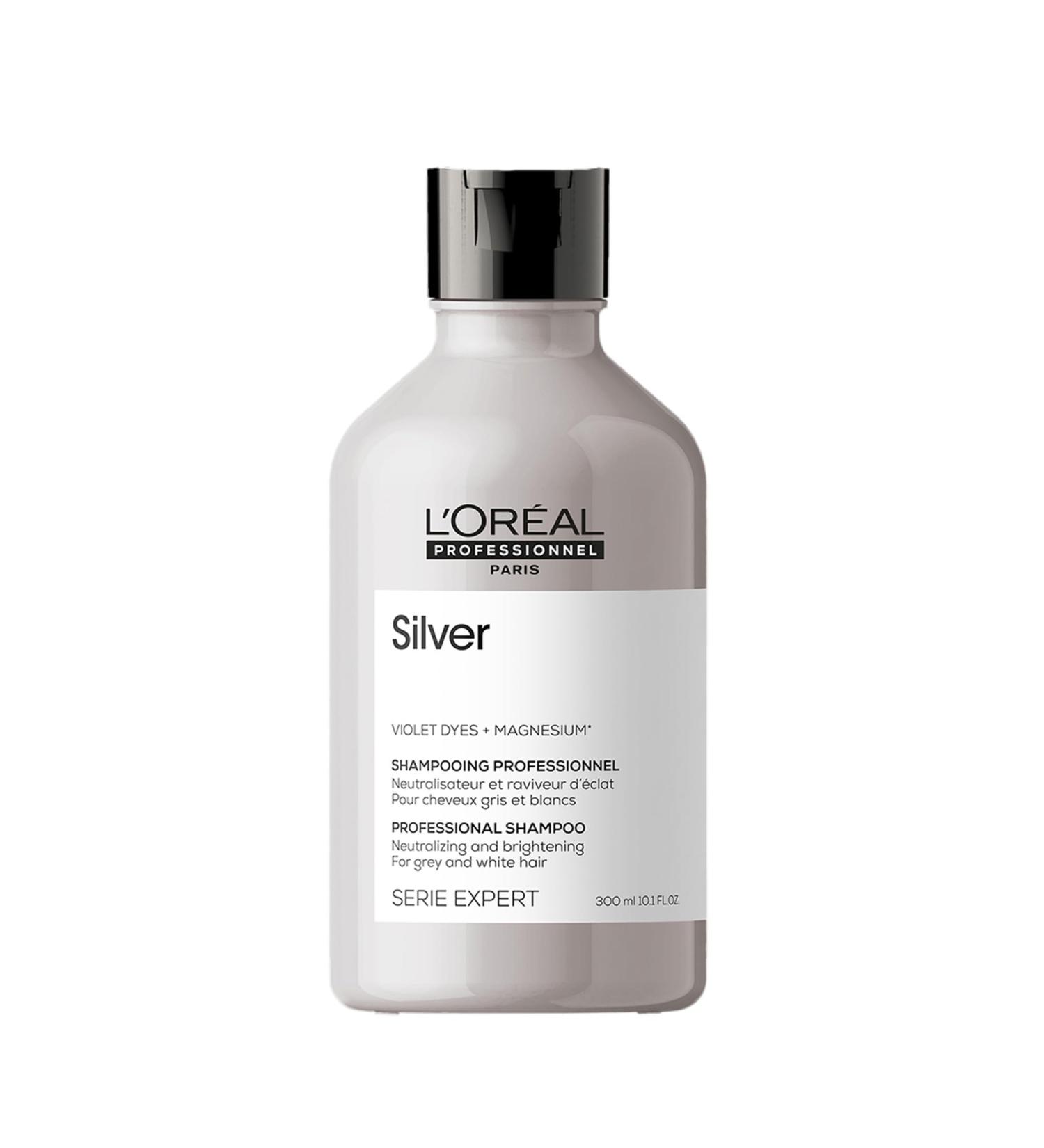 Shampoo for blond or grey hair Expert Silver L'Oreal Professionnel Paris (300 ml) - Buy Online on GoSupps.com