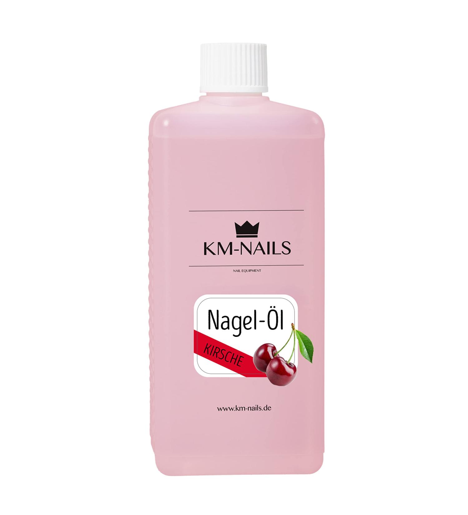 KM Nails Nail Oil Cherry 500ml Studio Size without Paraffin
