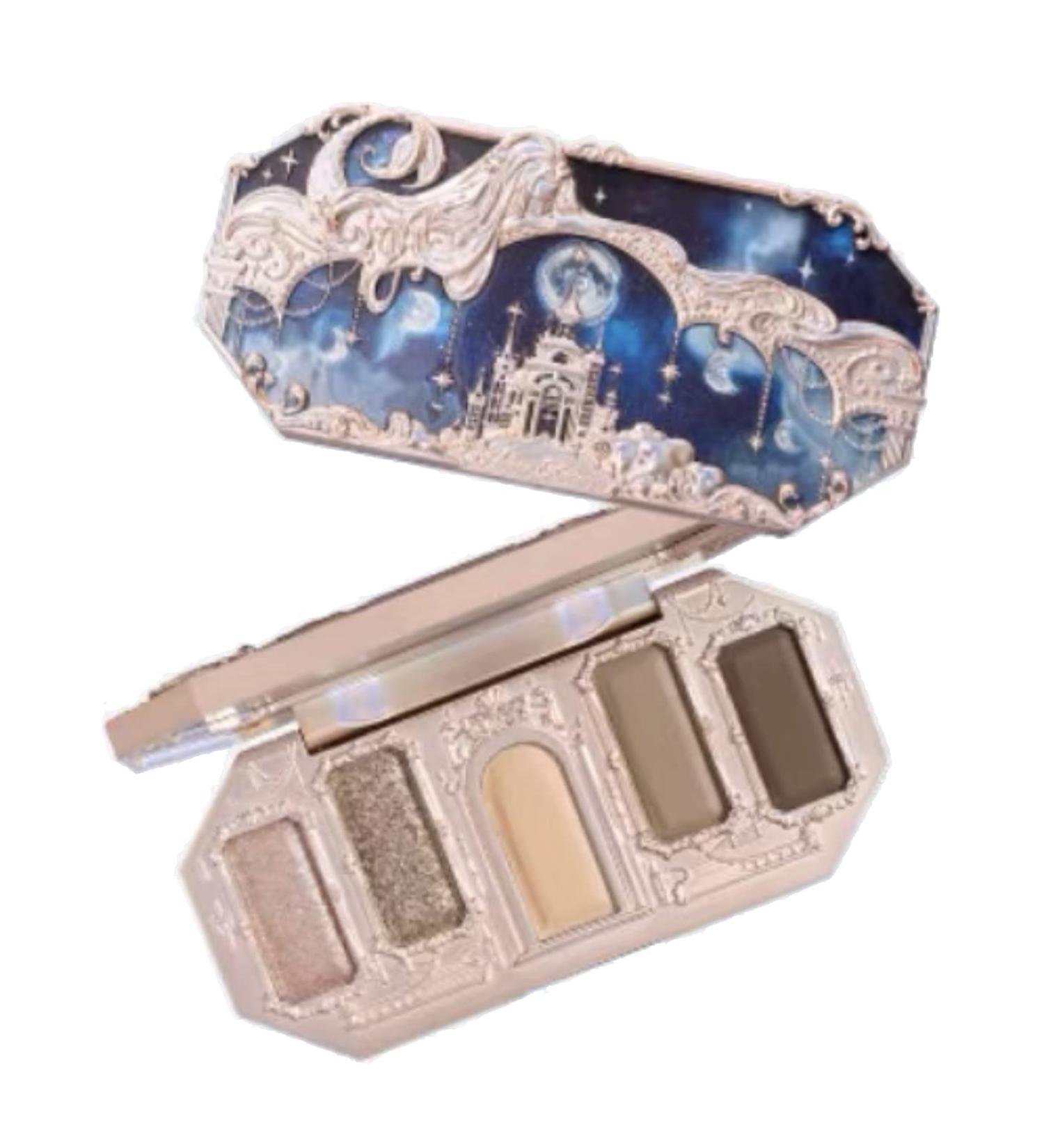 Huazhixiao Moonlight Mermaid 5 Colors Eyeshadow Palette - Multichrome Shimmer & Matte Shades - Buy Online on GoSupps.com