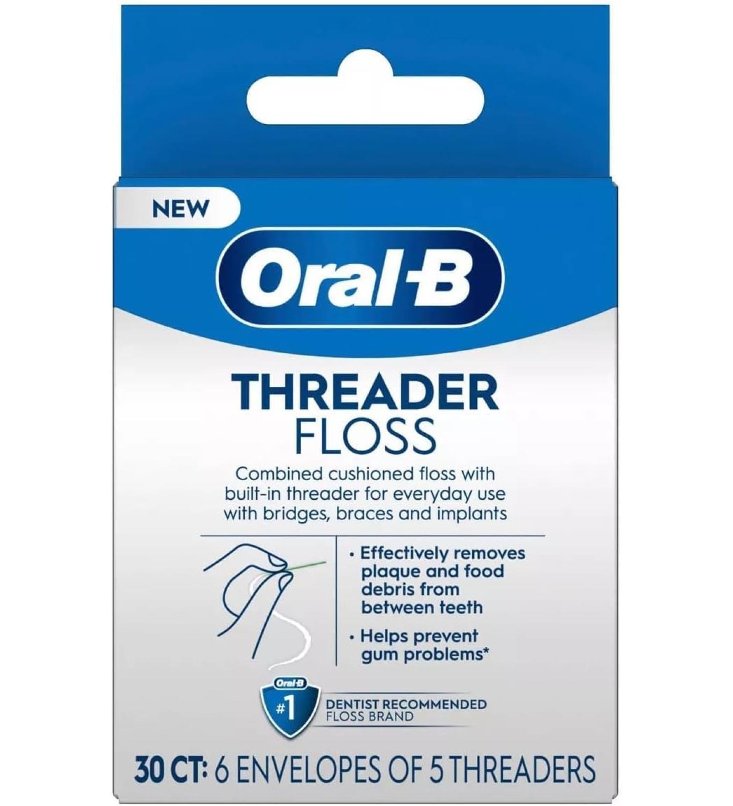 Buy Glide Threader Floss - 30 Count (Pack of 6) for Easy Flossing | International Shipping Available - Buy Online on GoSupps.com