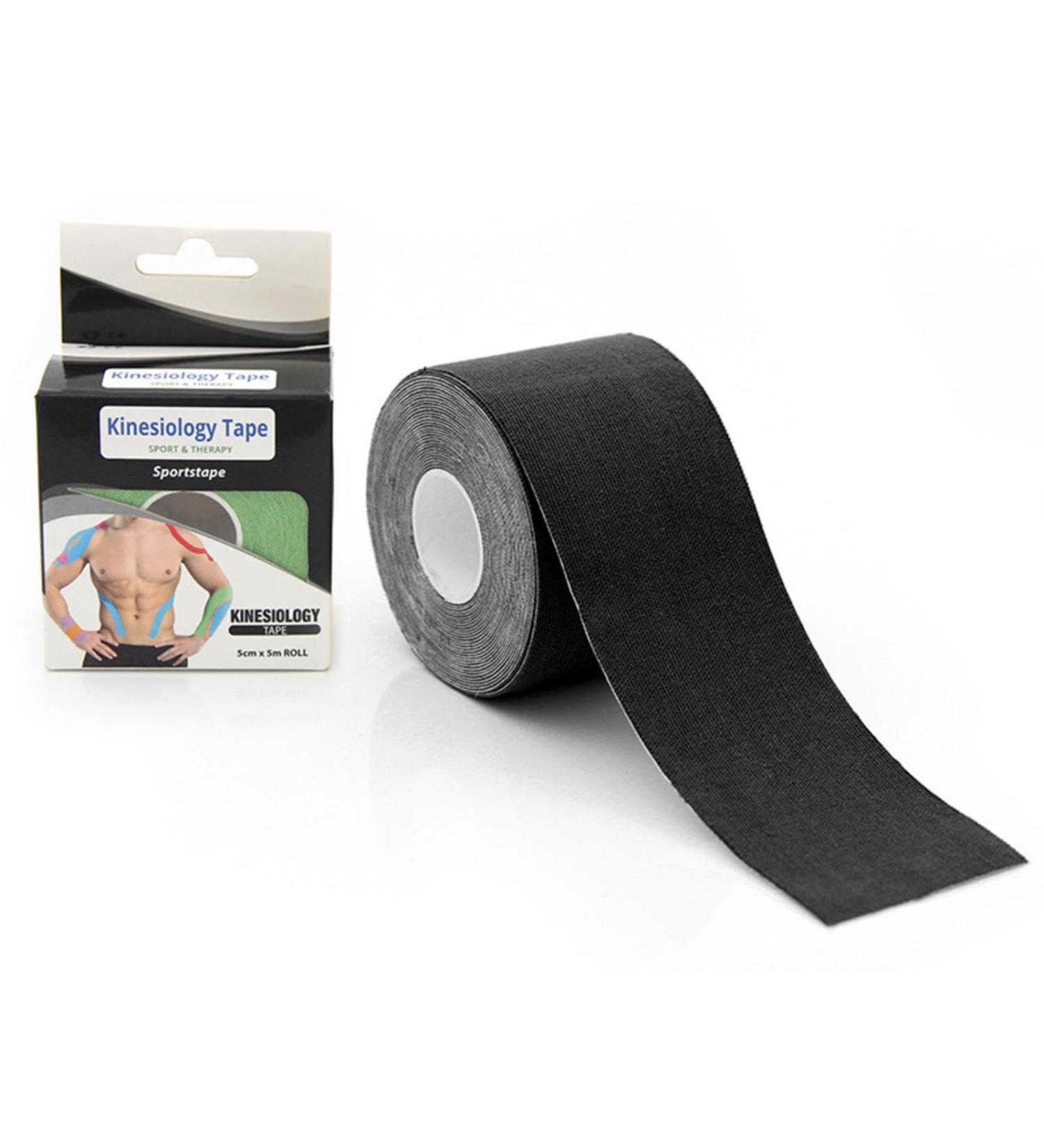 KazUp Running Basketball Elastic Sports Tape - Muscle & Joint Support - Black 7.5 5m for Optimal Performance - Buy Online on GoSupps.com