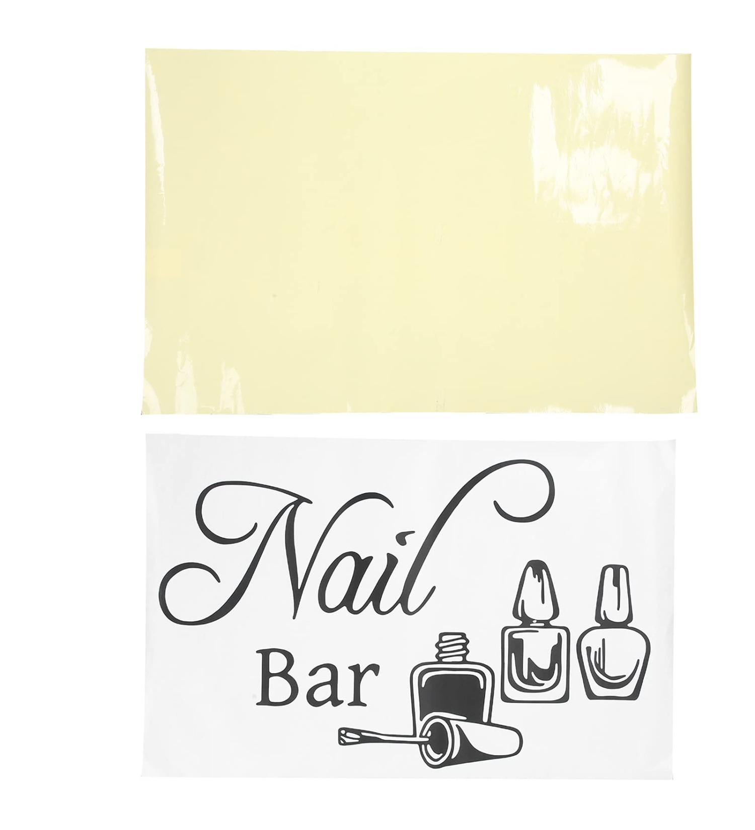 Nail Art Wall Sticker Durable Stylish 56x35cm Waterproof Nail Art Polish Wall Sticker PVC Vinyl for Nail Art Salon Wall Sticker for Shop Window Sticker - Buy Online on GoSupps.com
