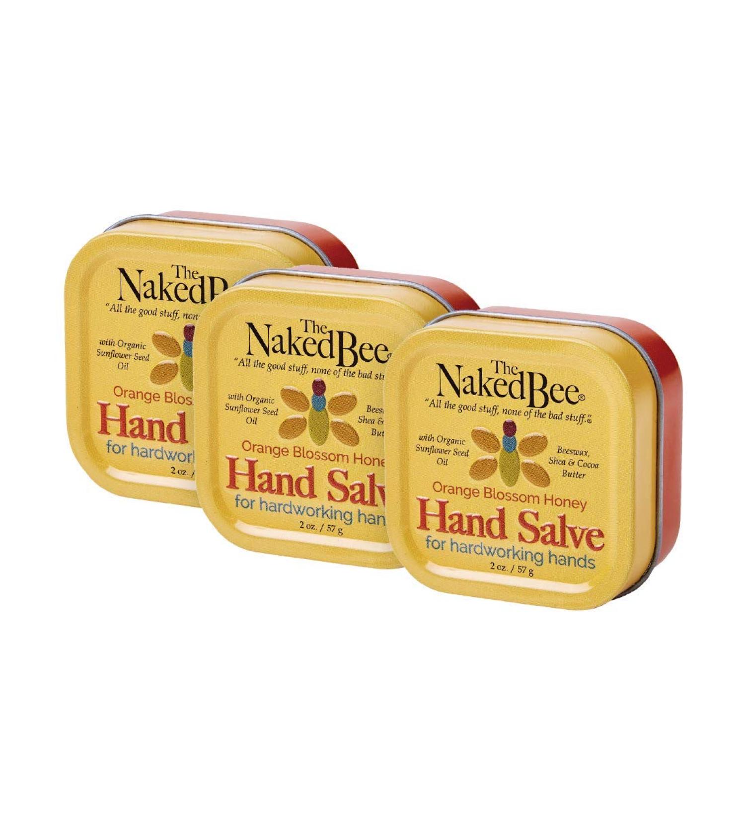 The Naked Bee Orange Blossom Honey Hand Salve 2 Oz - 3 Pack | Moisturizing Hand Treatment - Buy Online on GoSupps.com
