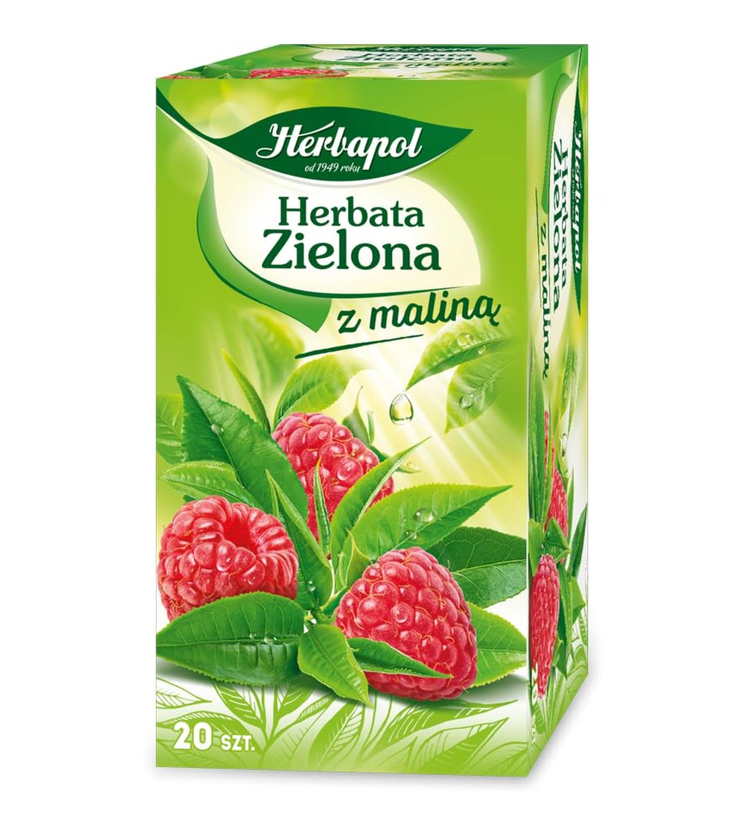 Green Tea With Raspberry Fruit Tea Natural Pure And Refreshing Herbal Fruit Infusion Herbapol
