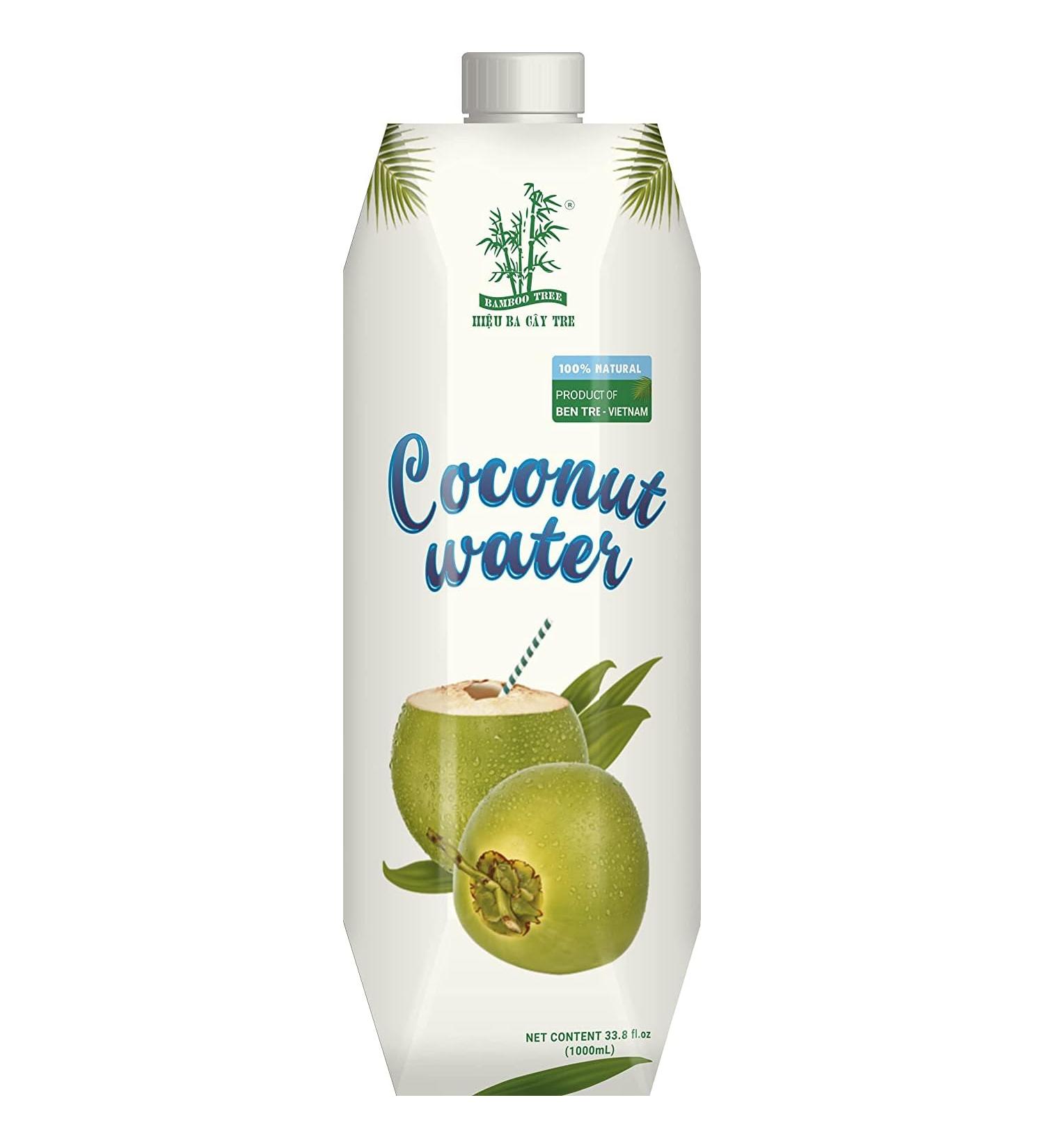 BAMBOO TREE Coconut Water - 1 LTR | Refreshing Natural Drink | International Shipping Available - Buy Online on GoSupps.com