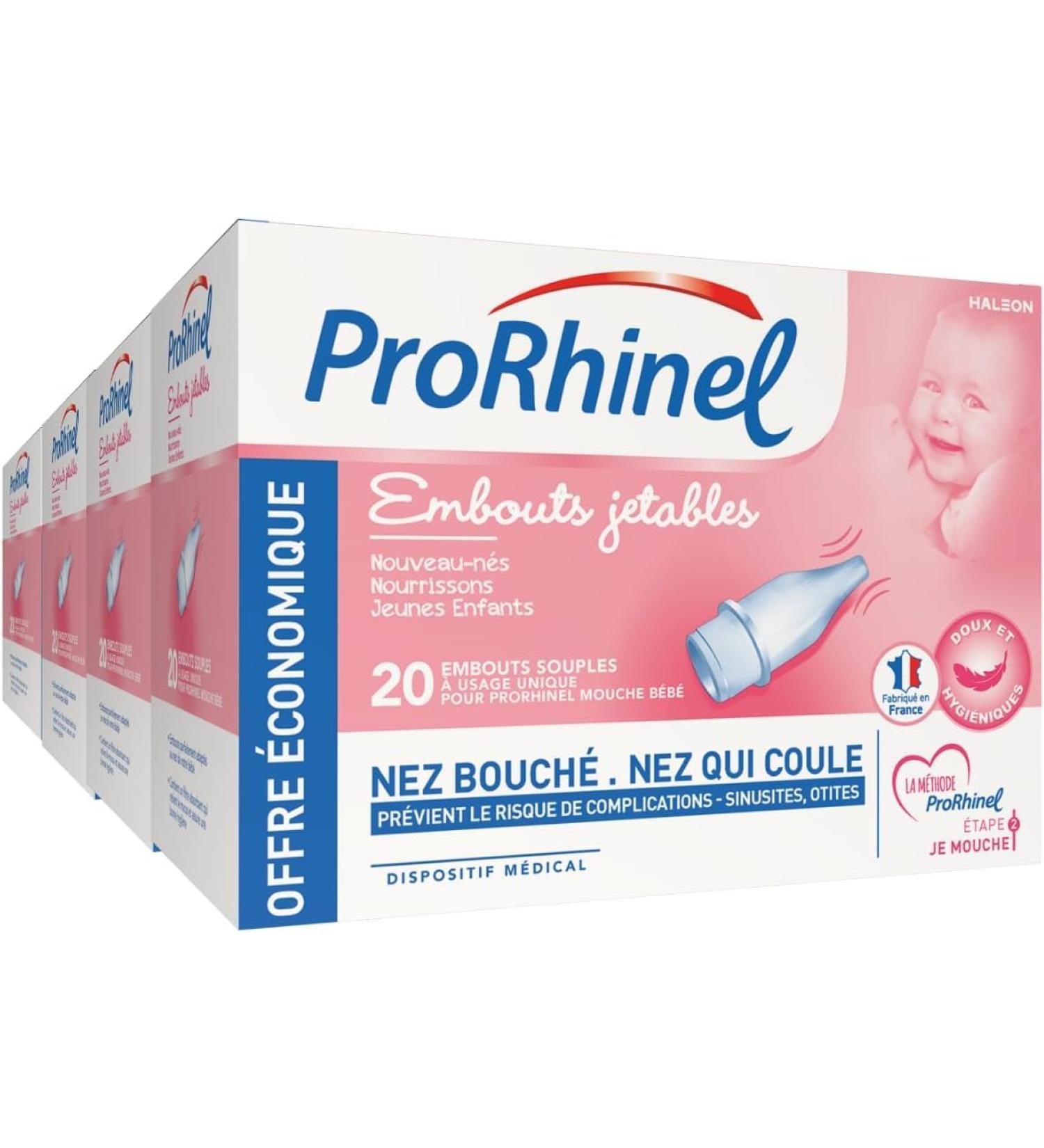 PRORHINEL Disposable Baby Nasal Aspirator Tips x 20 - Pack of 4 - Buy Online on GoSupps.com