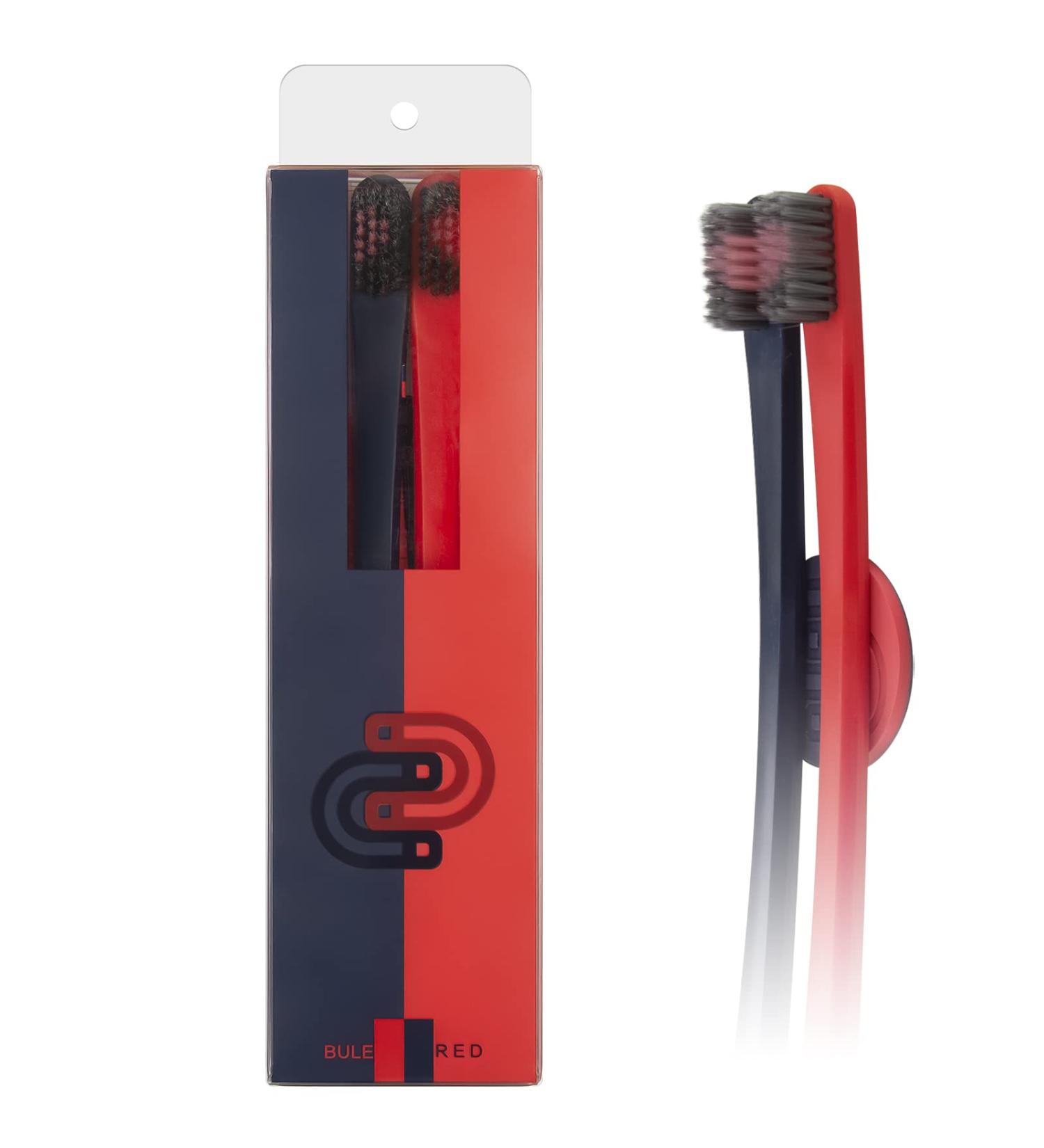 Linkidea Manual Toothbrush Set with Magnetic Holder - Soft Bristles for Adults | International Shipping Available - Buy Online on GoSupps.com