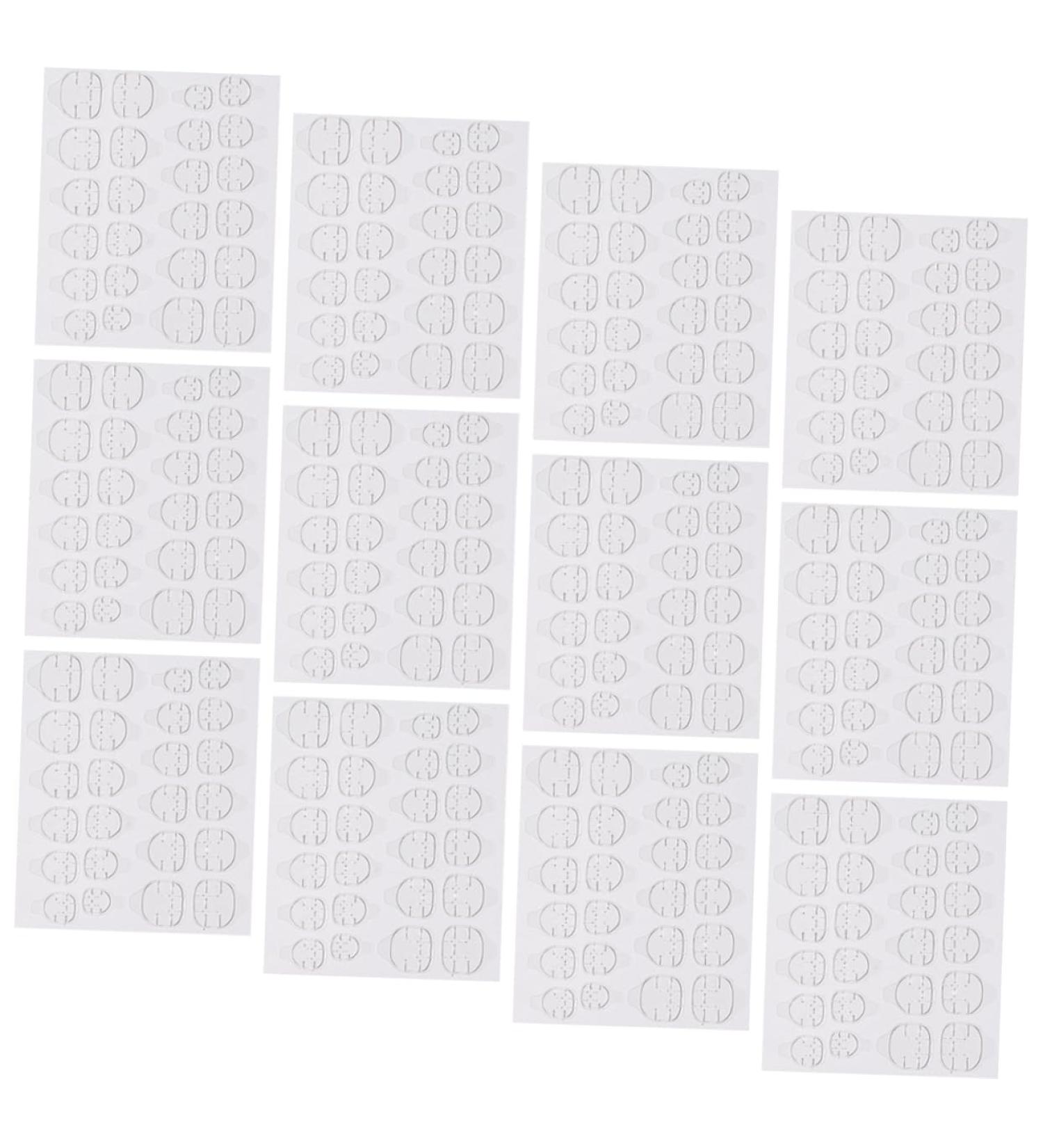 FOMIYES 20 Sheets nail stickers Label invisible sticker nails waterproof stickers plastic Adhesive nail adhesive press on sticky tabs nail stickers high viscosity double sided tape - Buy Online on GoSupps.com