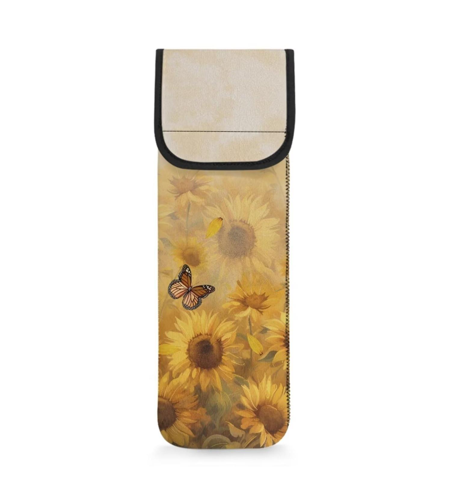 Buy Flashideas Sunflower Heat Resistant Neoprene Curling Iron Cover Bag - Universal Organizer & Storage for Hair Straighteners - Ideal for Travel - Buy Online on GoSupps.com