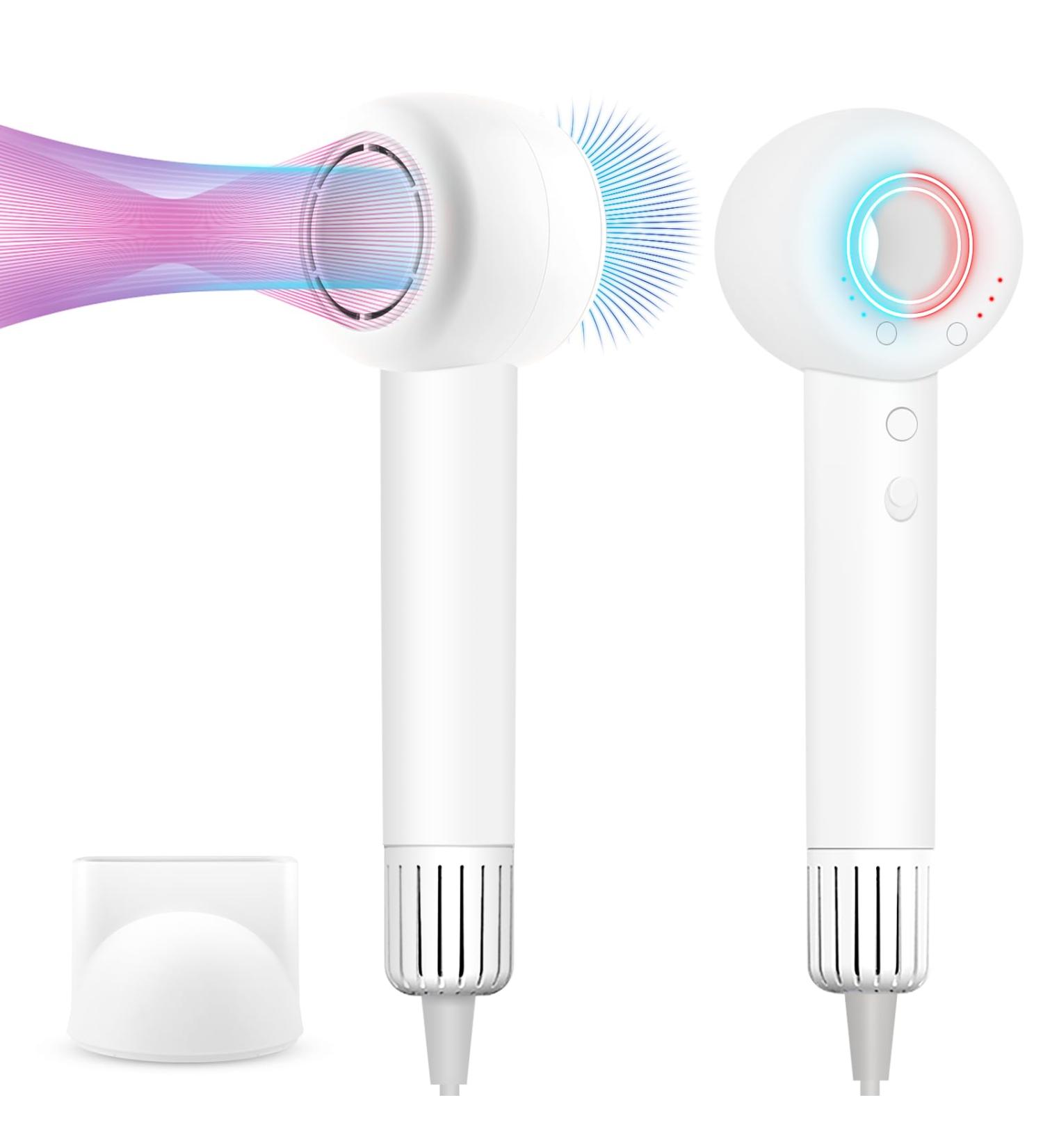 High Speed Hair Dryer - 160 000 RPM Brushless Motor 500 Million Negative Ions Lightweight & Low Noise Travel Blow Dryer in Ivory White - Buy Online on GoSupps.com
