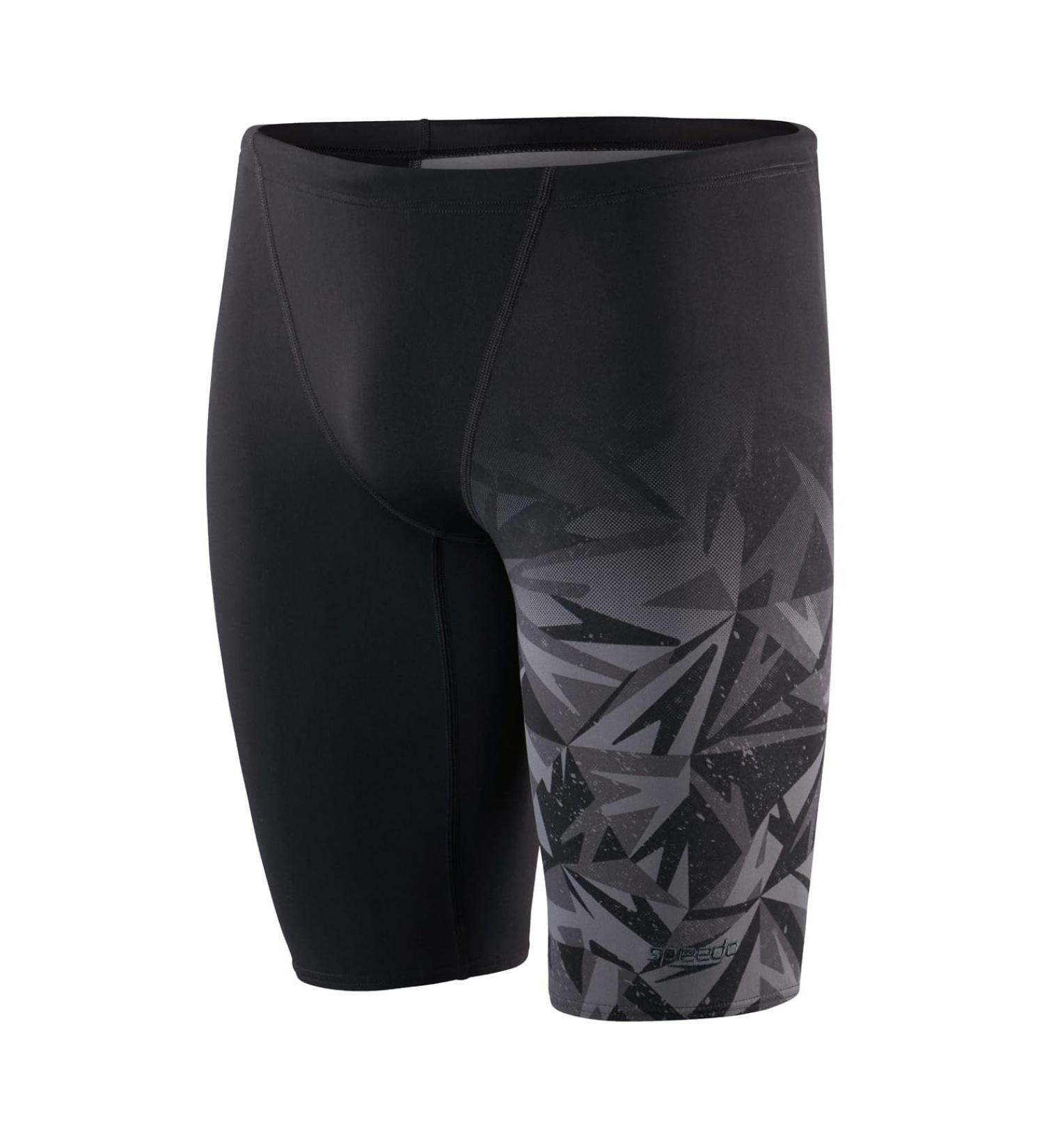 Speedo Men's Hyper Boom Placement V-Cut II Swim Shorts 6 - Black/Grey | International Shipping Available - Buy Online on GoSupps.com