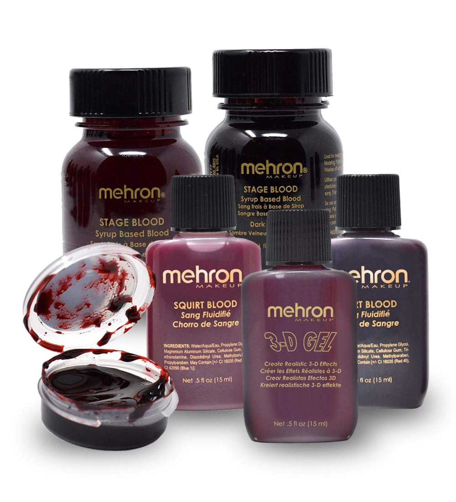 Mehron Makeup Pro Blood Set - Realistic Stage & Special Effects Makeup for International Shipping - Buy Online on GoSupps.com