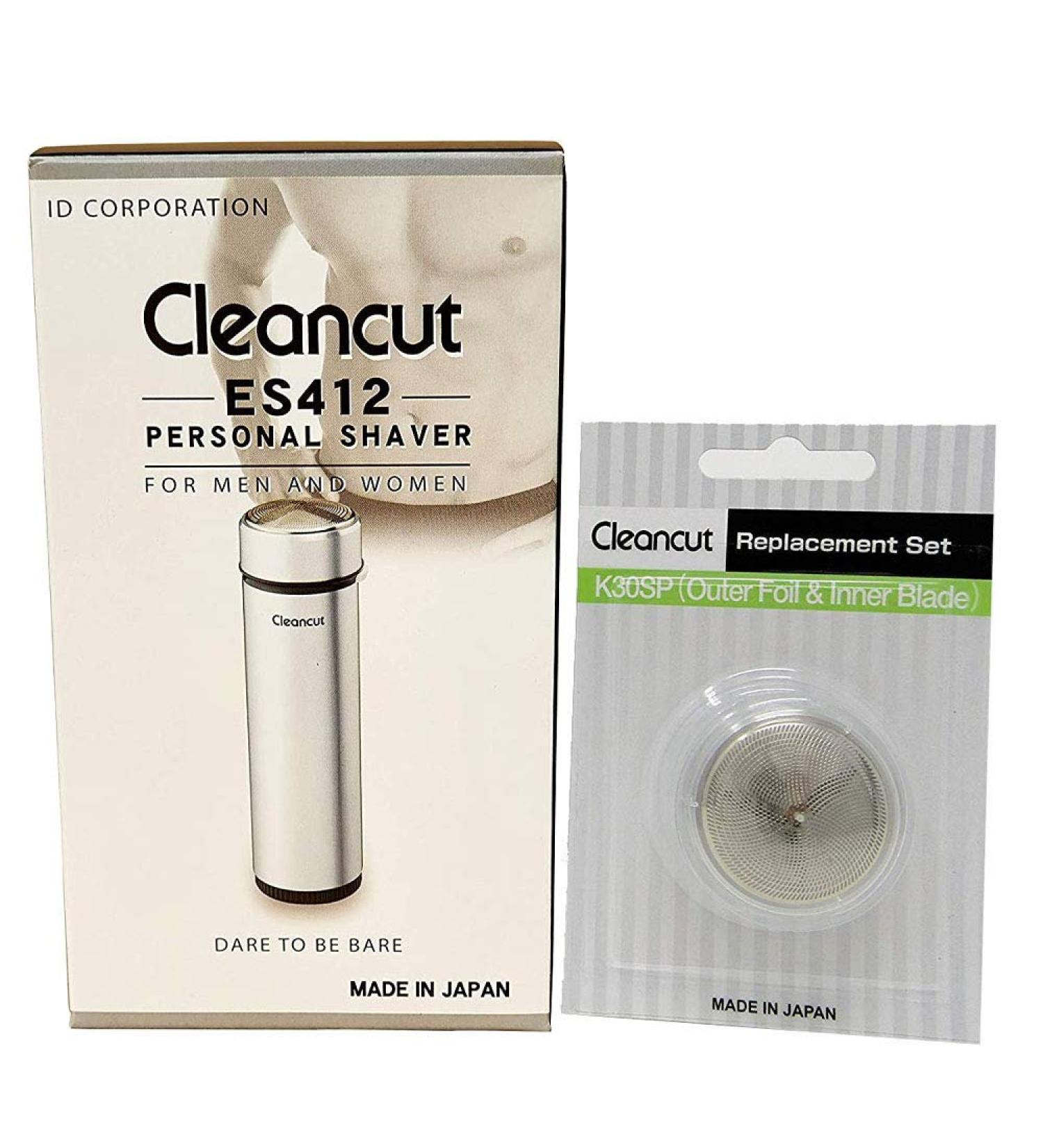 Buy Cleancut Razierset-ES412 Personal Shaver & K30SP - Knot-Free Safe Shaving & Replacement Film Set - International Shipping Available - Buy Online on GoSupps.com