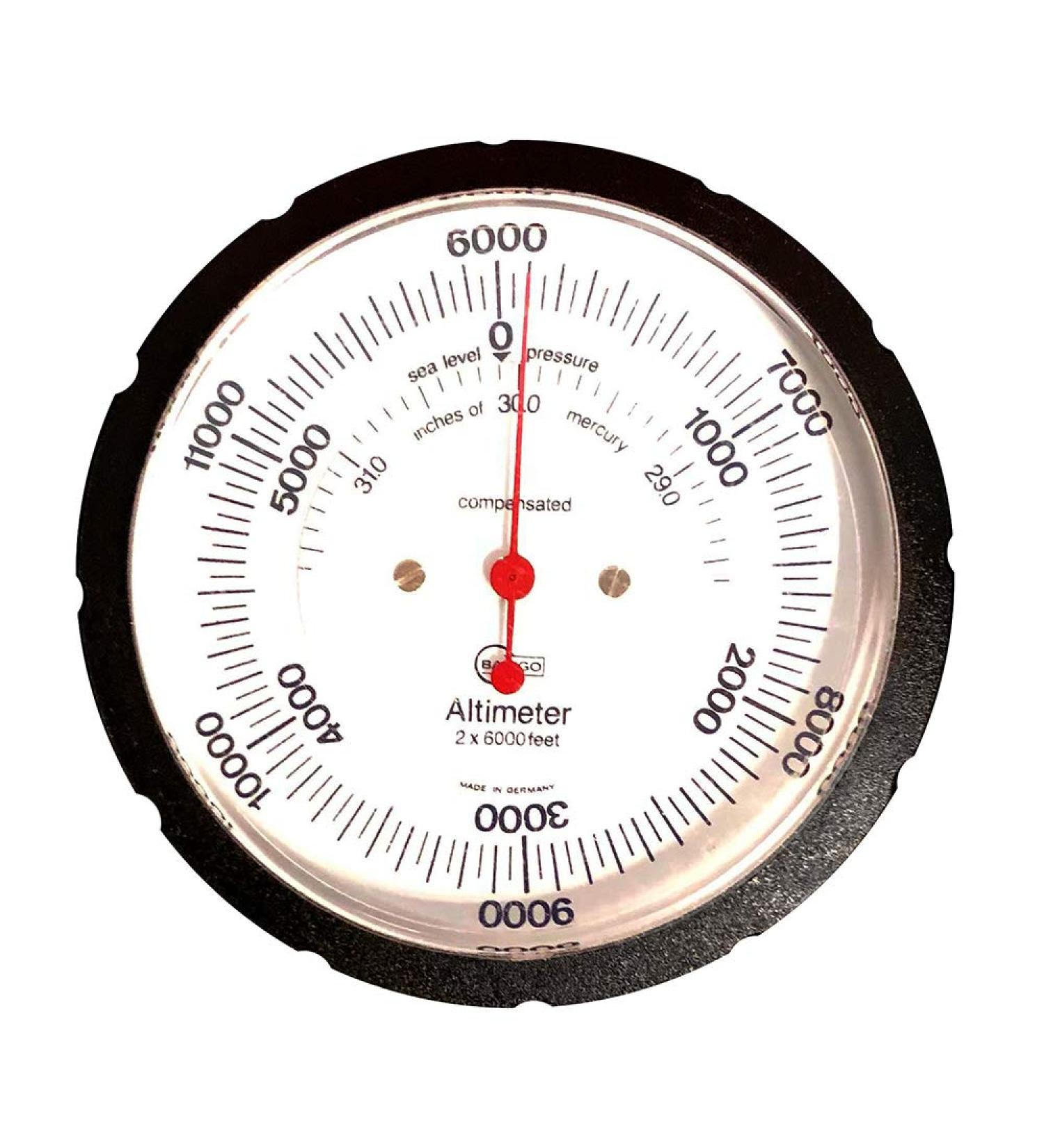 BARIGO Altimeter with Case 6 000 m Standard Dial 29.6 M