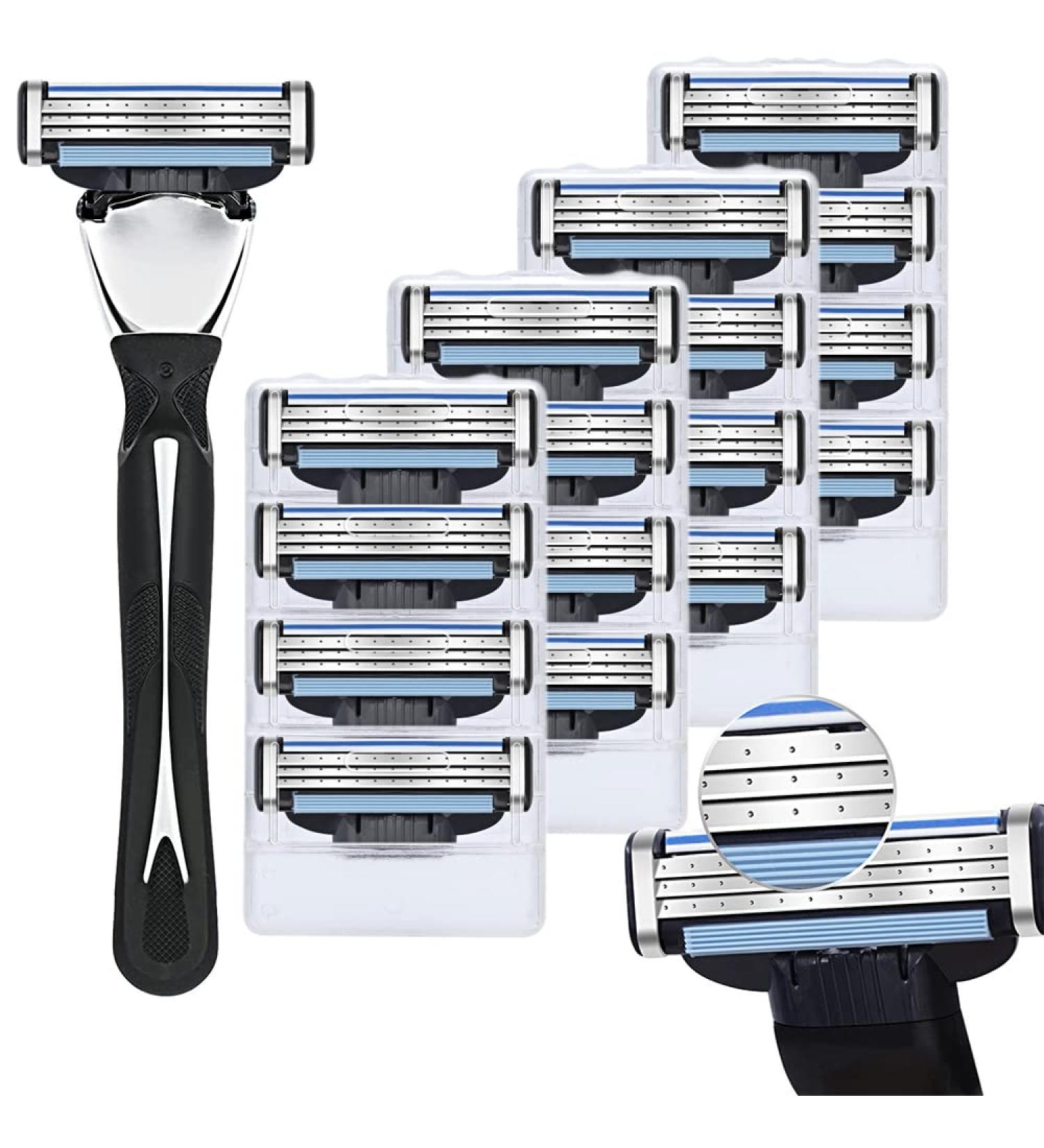 16PC Men s Razor Blades | Premium Manual & Barber Refilling Razor Blades for a Smooth Shave - Buy Online on GoSupps.com