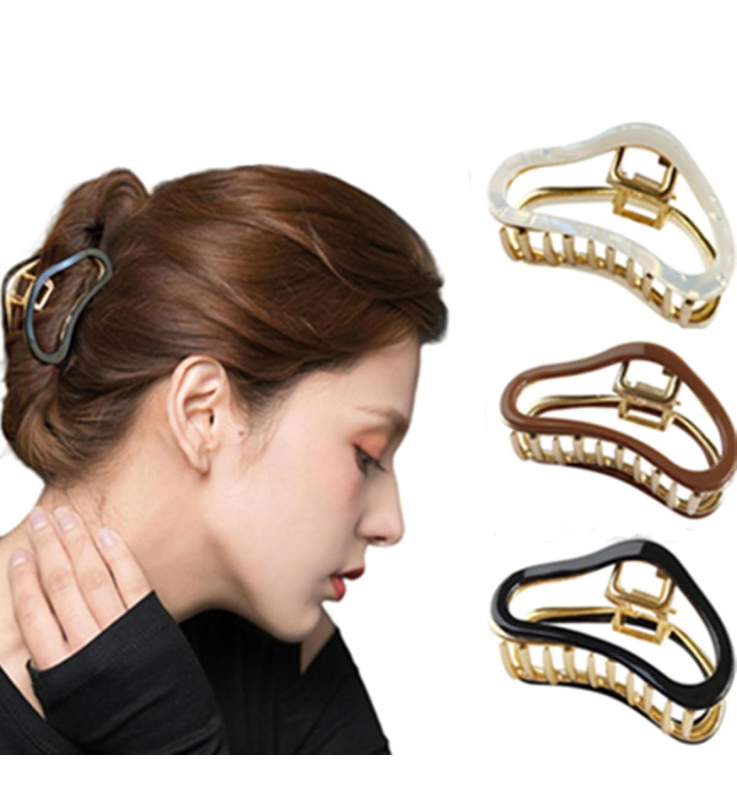 Hair Claw Clips Nonslip Large Claw Clip Strong Hold Hair Clips Suitable for Women Accessories (Clouds) - Buy Online on GoSupps.com