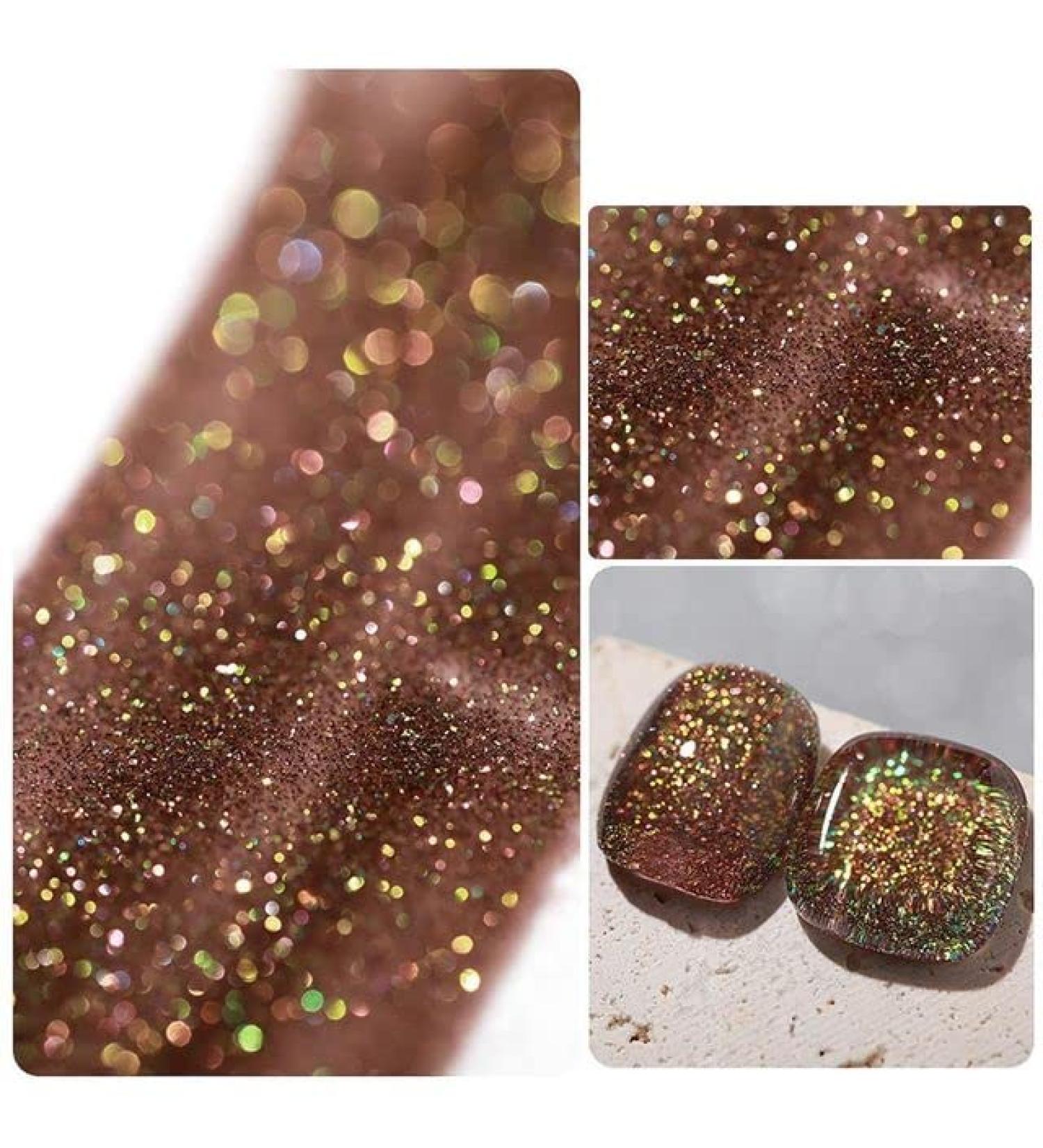 15ML DIY Nail Varnish Shiny Diamond Gel Manicure Gel Nail Polish Glitter Nail Gel Sequins Gel Nail Nail Phototherapy Gel - (Color: 7) - Buy Online on GoSupps.com