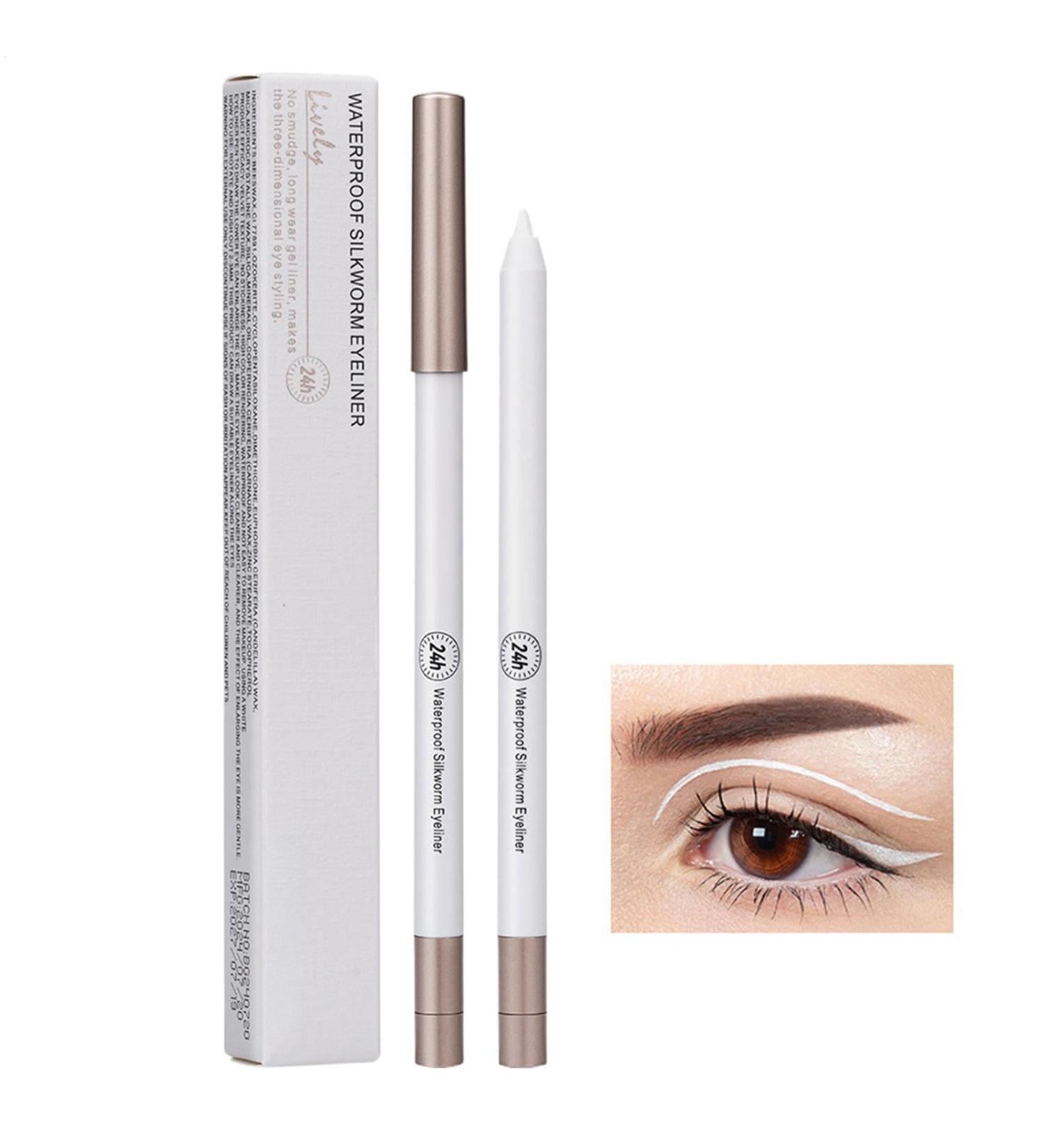 Eyeliner pencil waterproof eyeliner | Silk eyeliner - Natural eyeliner pencil for women smooth and waterproof white eyeliner pencil - Buy Online on GoSupps.com